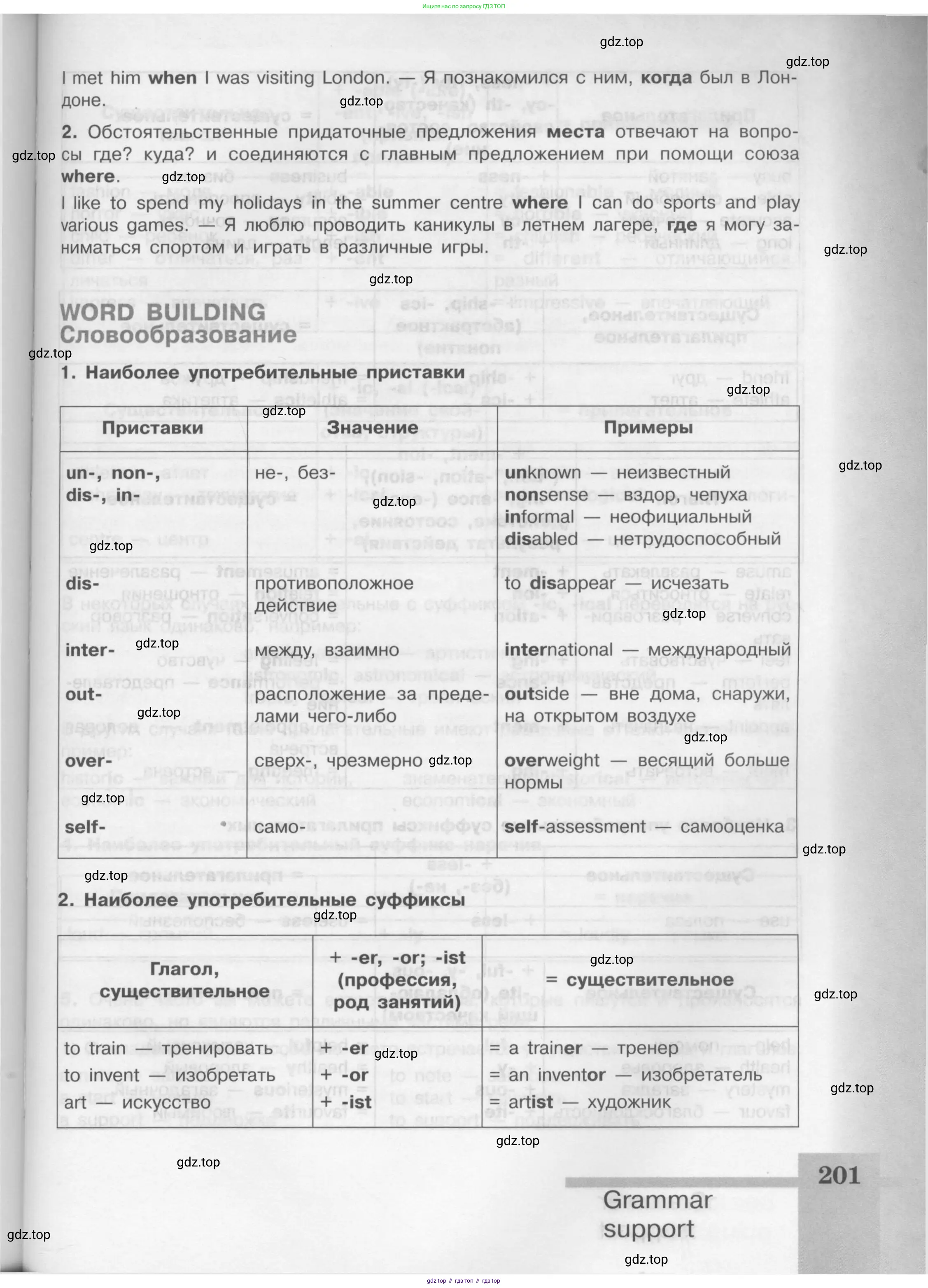 Английский язык (english), 8 класс Учебник (Student's book), авторы: Кузовлев Владимир Петрович (Kuzovlev Vladimir), Лапа Наталья Михайловна, Перегудова Эльвира Шакировна, Костина Ирина Павловна, Кузнецова Елена Вячеславовна, Дуванова Ольга Викторовна, Кобец Юлия Николаевна, издательство Просвещение, Москва, 2014, зелёного цвета, страница 201
