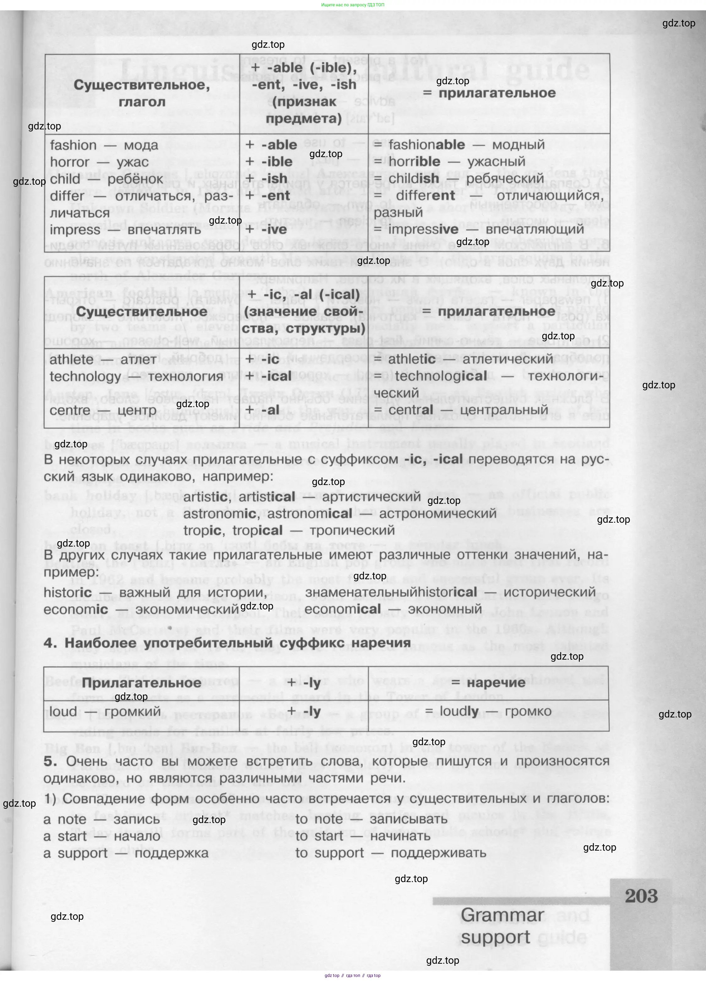 Английский язык (english), 8 класс Учебник (Student's book), авторы: Кузовлев Владимир Петрович (Kuzovlev Vladimir), Лапа Наталья Михайловна, Перегудова Эльвира Шакировна, Костина Ирина Павловна, Кузнецова Елена Вячеславовна, Дуванова Ольга Викторовна, Кобец Юлия Николаевна, издательство Просвещение, Москва, 2014, зелёного цвета, страница 203