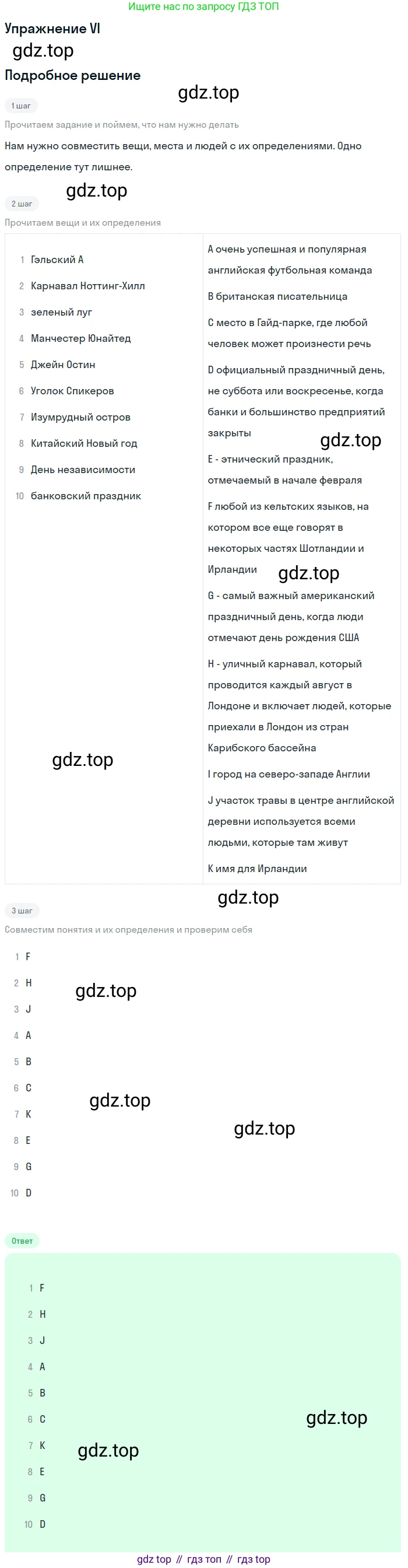 ГДЗ Английский язык (english), 8 класс Учебник (Student's book), авторы: Кузовлев Владимир Петрович (Kuzovlev Vladimir), Лапа Наталья Михайловна, Перегудова Эльвира Шакировна, Костина Ирина Павловна, Кузнецова Елена Вячеславовна, Дуванова Ольга Викторовна, Кобец Юлия Николаевна, издательство Просвещение, Москва, 2014, зелёного цвета, страница 63, номер VI, Решение