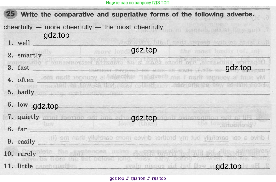 Английский язык (english), 8 класс Грамматический тренажёр, автор: Тимофеева Светлана Леонидовна, издательство Просвещение, Москва, 2024, бирюзового цвета, страница 40, номер 25, Условие 2024