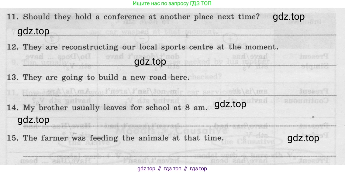 Английский язык (english), 8 класс Грамматический тренажёр, автор: Тимофеева Светлана Леонидовна, издательство Просвещение, Москва, 2024, бирюзового цвета, страница 102, номер 10, Условие 2024 (продолжение 2)