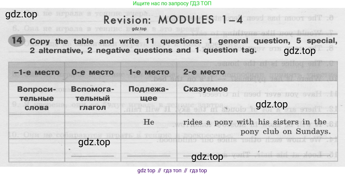 Английский язык (english), 8 класс Грамматический тренажёр, автор: Тимофеева Светлана Леонидовна, издательство Просвещение, Москва, 2024, бирюзового цвета, страница 107, номер 14, Условие 2024