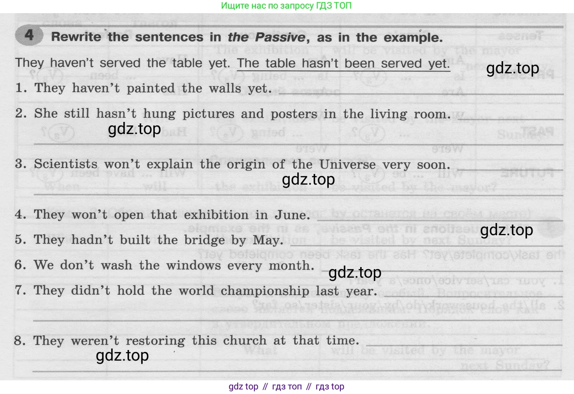 Английский язык (english), 8 класс Грамматический тренажёр, автор: Тимофеева Светлана Леонидовна, издательство Просвещение, Москва, 2024, бирюзового цвета, страница 95, номер 4, Условие 2024