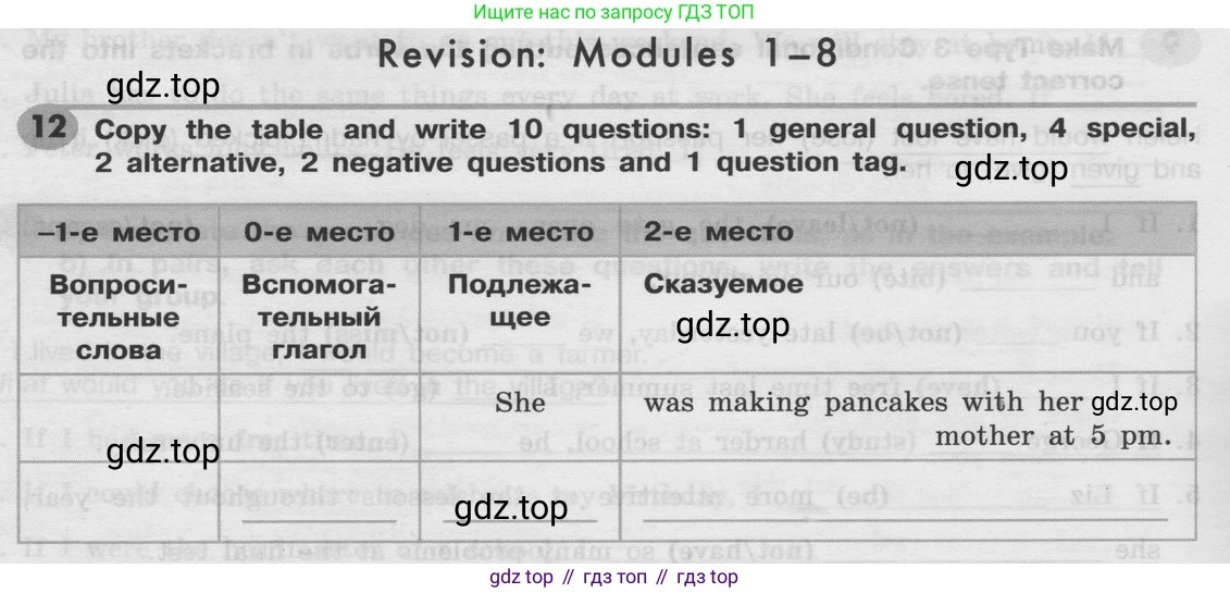 Английский язык (english), 8 класс Грамматический тренажёр, автор: Тимофеева Светлана Леонидовна, издательство Просвещение, Москва, 2024, бирюзового цвета, страница 160, номер 12, Условие 2024