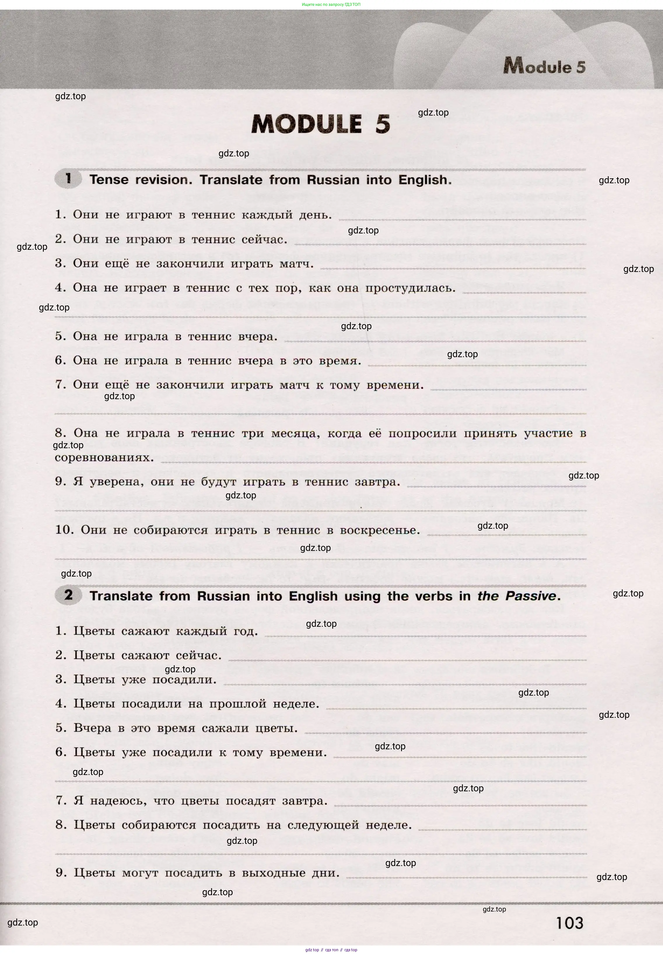 Английский язык (english), 8 класс Грамматический тренажёр, автор: Тимофеева Светлана Леонидовна, издательство Просвещение, Москва, 2024, бирюзового цвета, страница 103