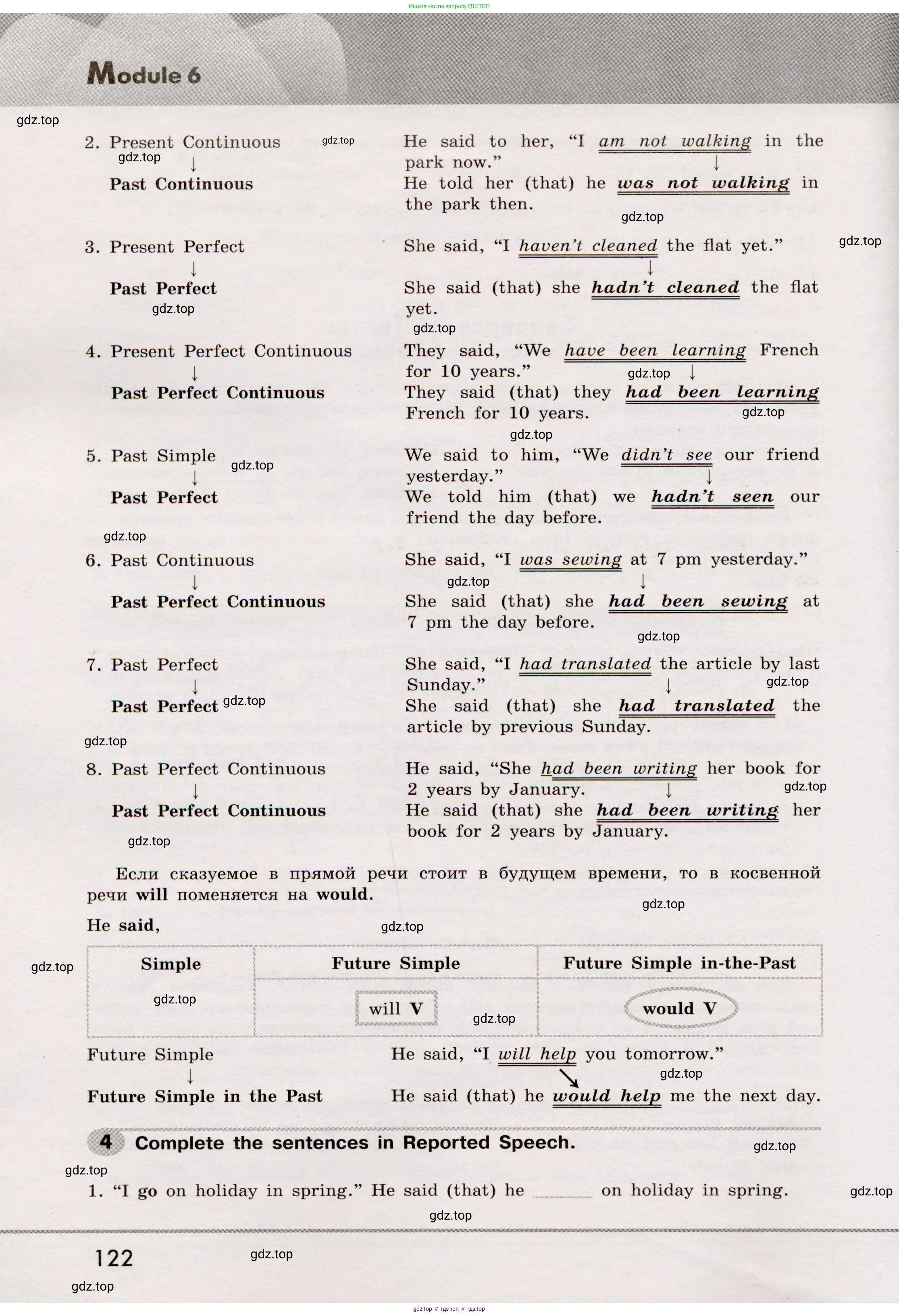 Английский язык (english), 8 класс Грамматический тренажёр, автор: Тимофеева Светлана Леонидовна, издательство Просвещение, Москва, 2024, бирюзового цвета, страница 122