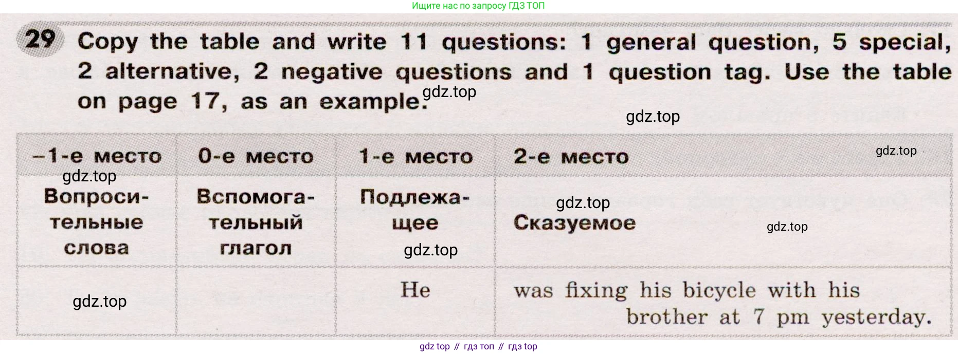 Английский язык (english), 8 класс Грамматический тренажёр, автор: Тимофеева Светлана Леонидовна, издательство Просвещение, Москва, 2024, бирюзового цвета, страница 43, номер 29, Условие 2019-2023