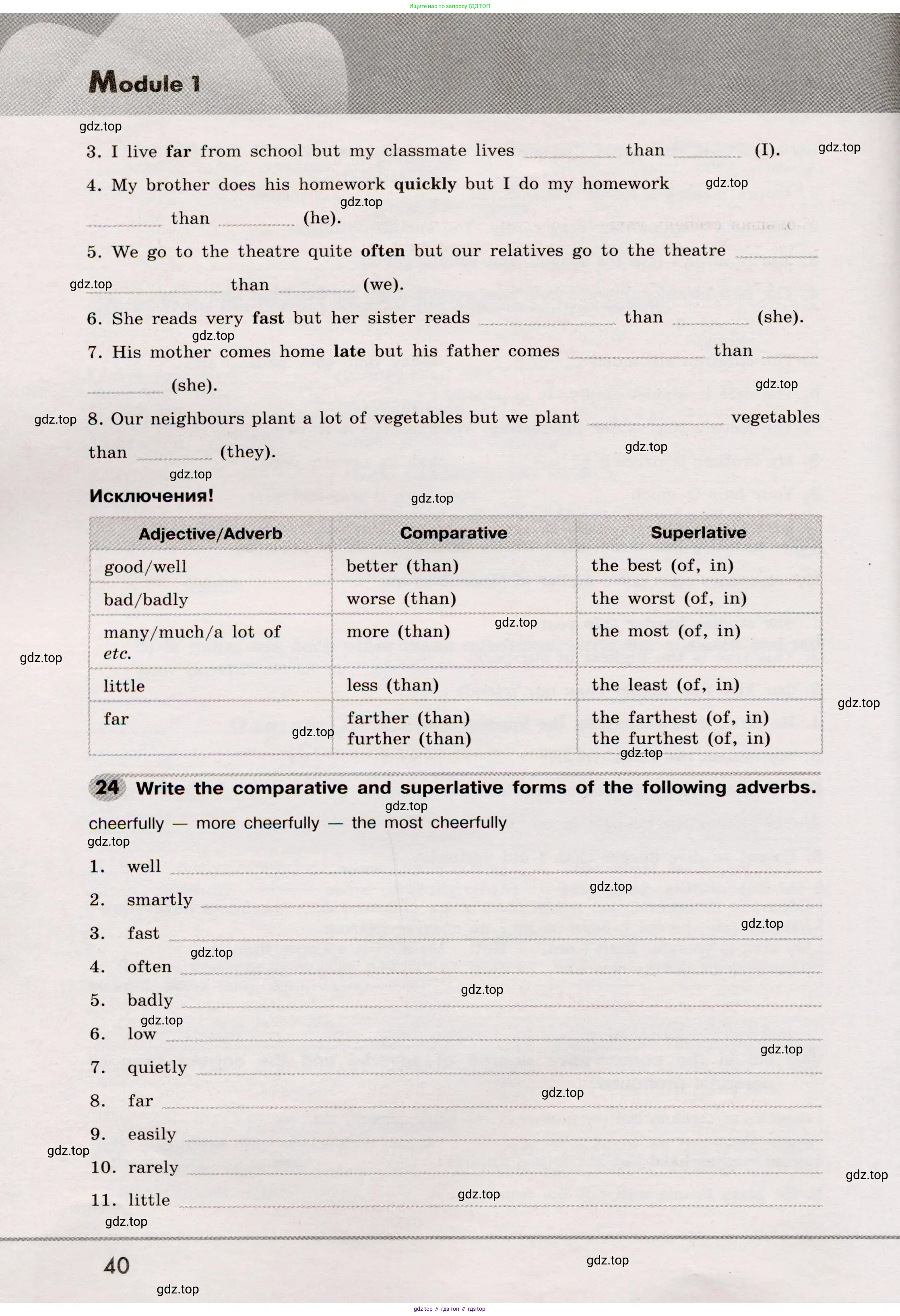 Английский язык (english), 8 класс Грамматический тренажёр, автор: Тимофеева Светлана Леонидовна, издательство Просвещение, Москва, 2024, бирюзового цвета, страница 40