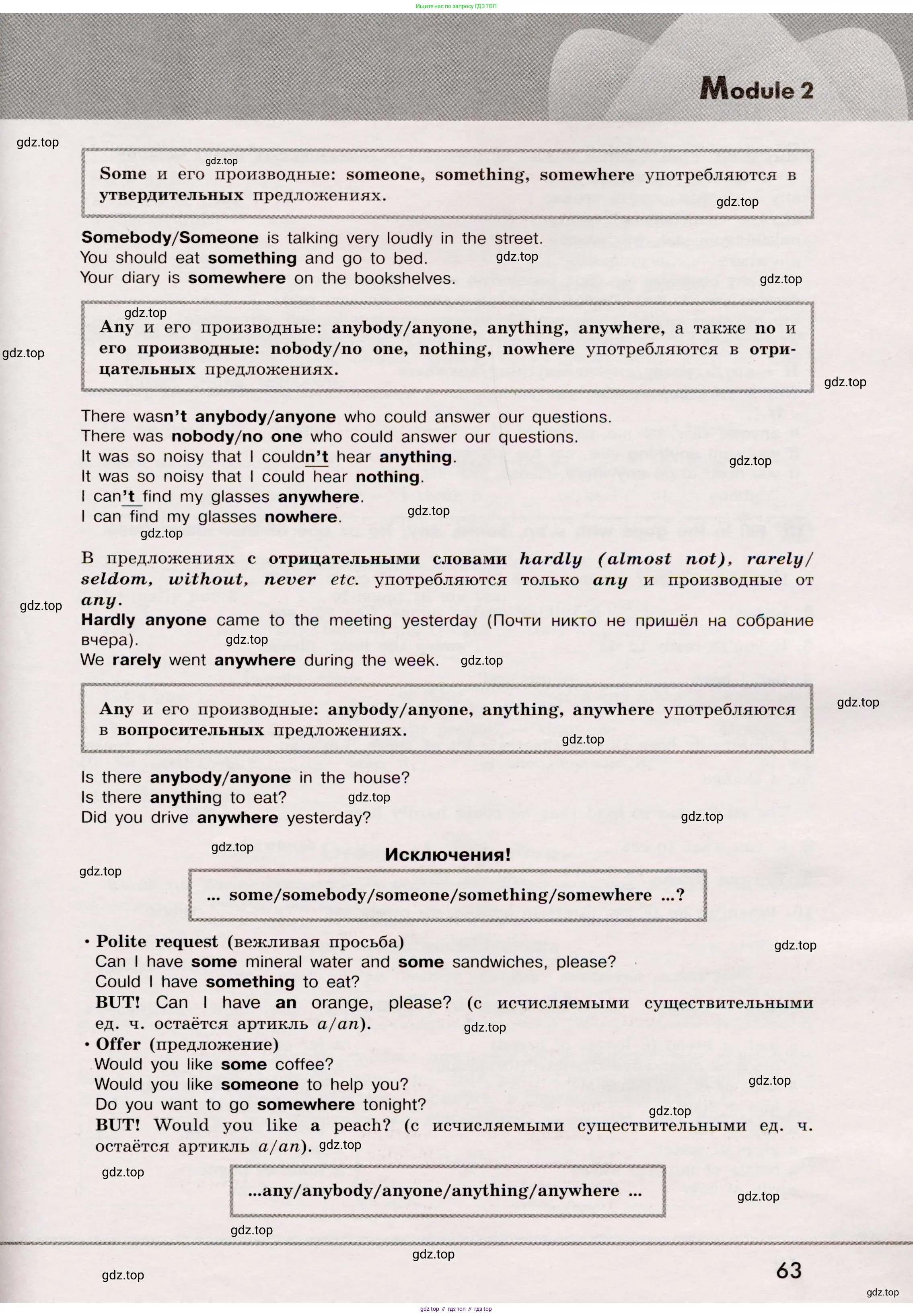 Английский язык (english), 8 класс Грамматический тренажёр, автор: Тимофеева Светлана Леонидовна, издательство Просвещение, Москва, 2024, бирюзового цвета, страница 63