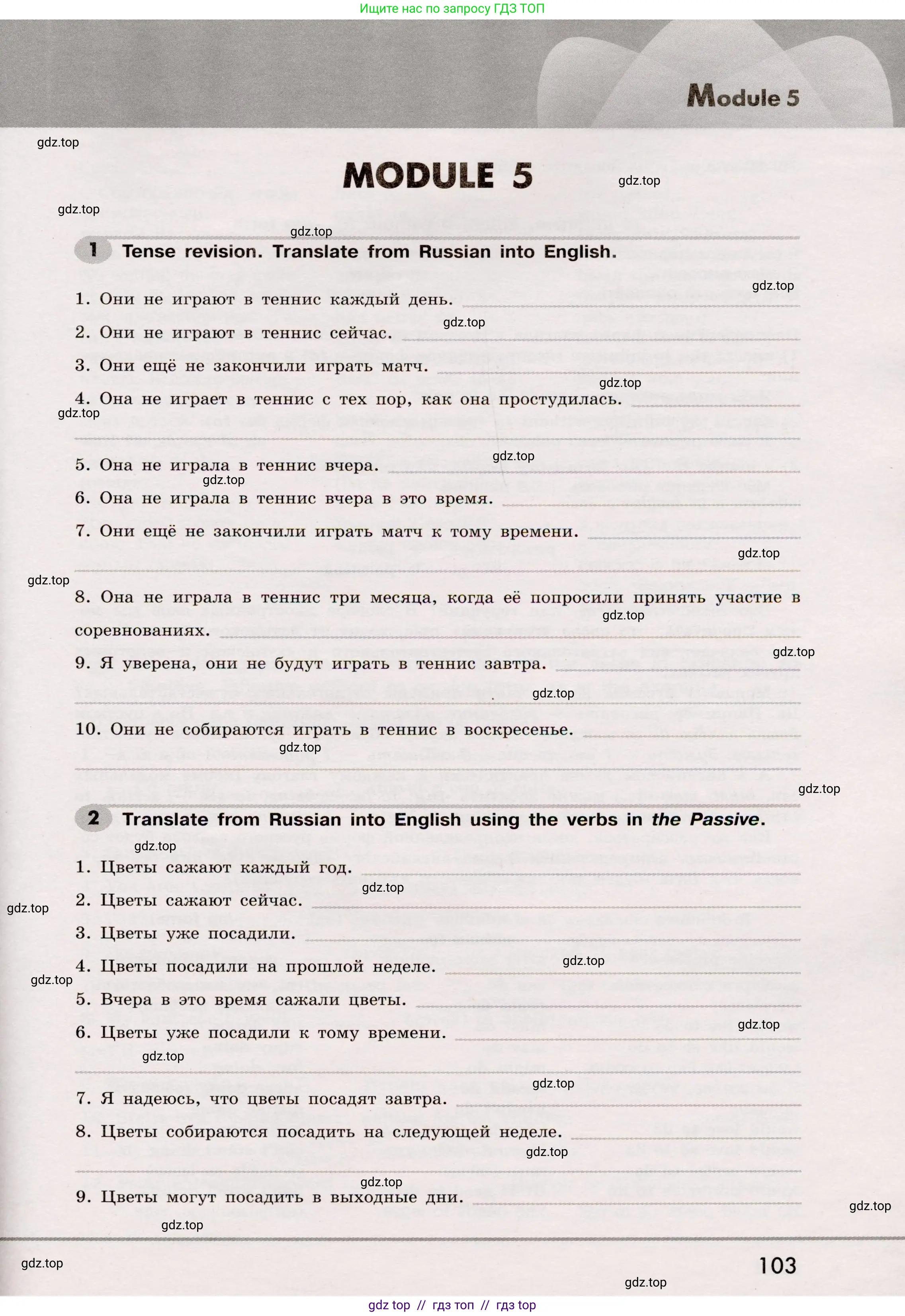 Английский язык (english), 8 класс Грамматический тренажёр, автор: Тимофеева Светлана Леонидовна, издательство Просвещение, Москва, 2024, бирюзового цвета, страница 103