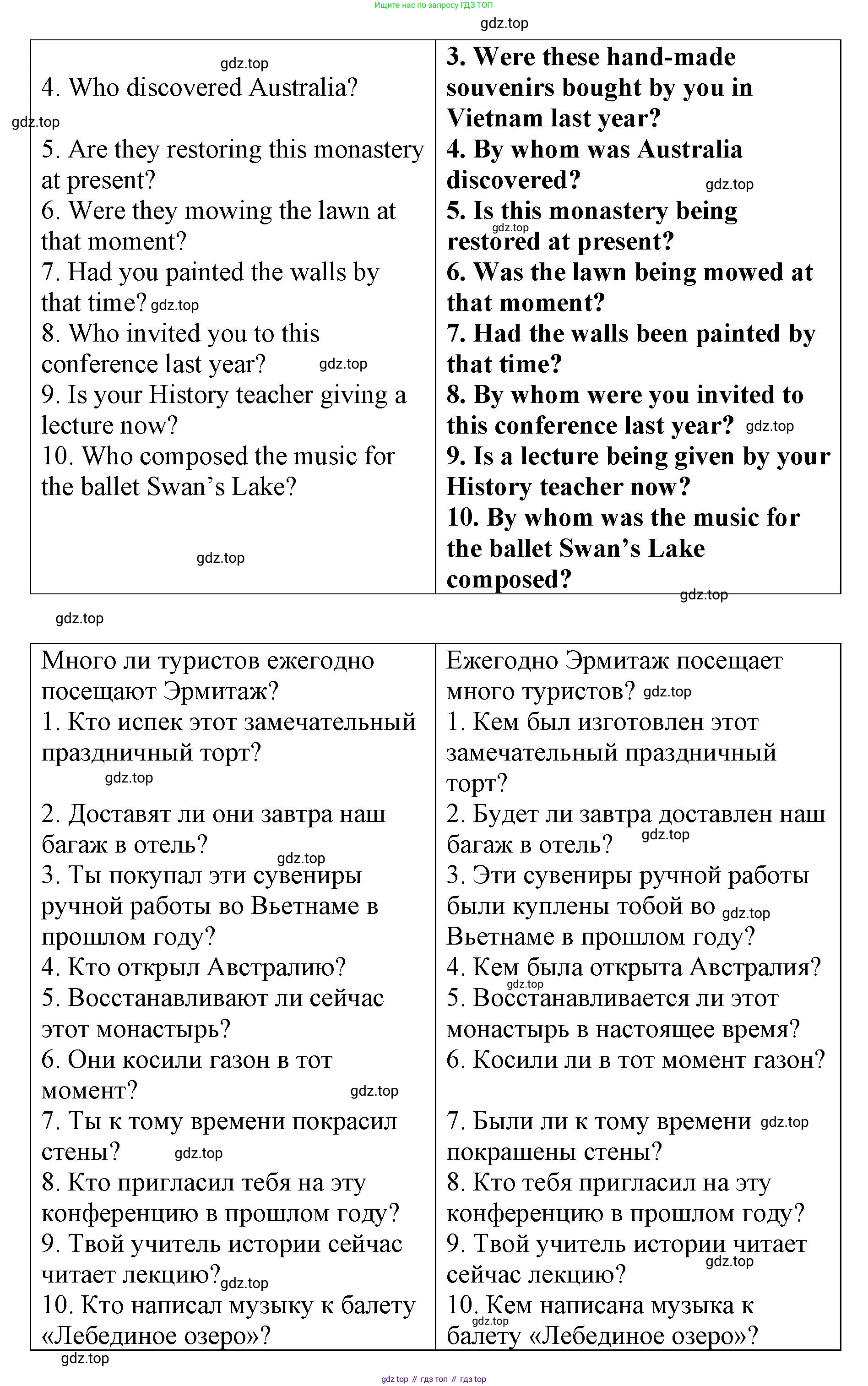 Английский язык (english), 8 класс Грамматический тренажёр, автор: Тимофеева Светлана Леонидовна, издательство Просвещение, Москва, 2024, бирюзового цвета, страница 98, номер 7, Решение 3 (2024-2027) (продолжение 2)