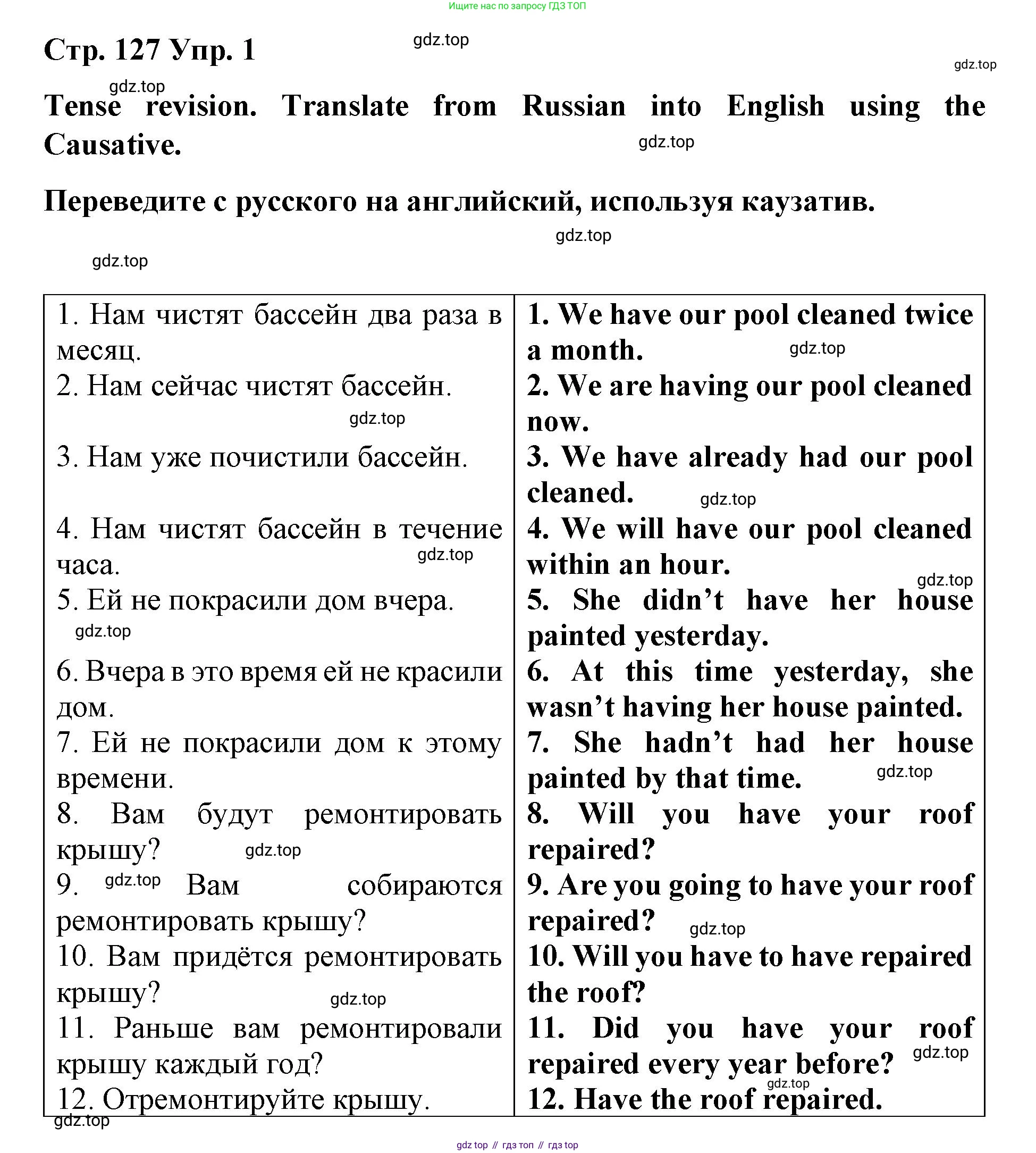 Английский язык (english), 8 класс Грамматический тренажёр, автор: Тимофеева Светлана Леонидовна, издательство Просвещение, Москва, 2024, бирюзового цвета, страница 127, номер 1, Решение 3 (2024-2027)