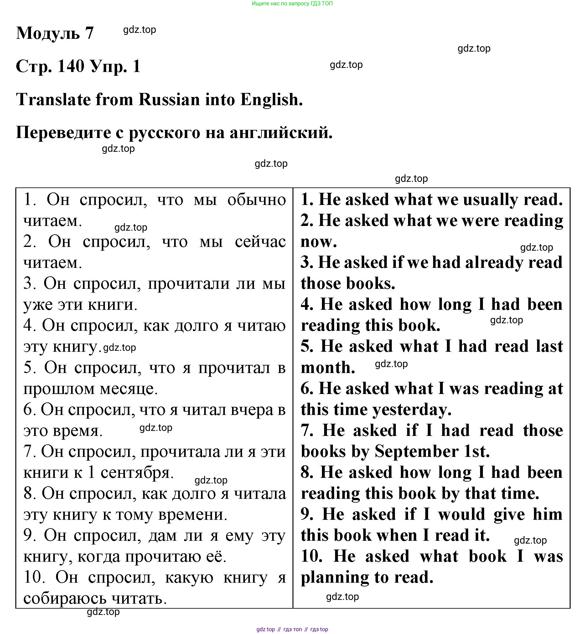 Английский язык (english), 8 класс Грамматический тренажёр, автор: Тимофеева Светлана Леонидовна, издательство Просвещение, Москва, 2024, бирюзового цвета, страница 140, номер 1, Решение 3 (2024-2027)