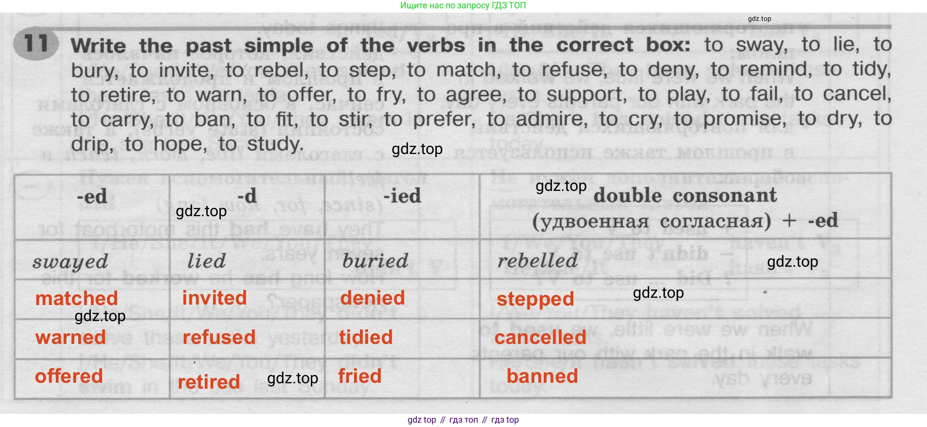 Английский язык (english), 8 класс Грамматический тренажёр, автор: Тимофеева Светлана Леонидовна, издательство Просвещение, Москва, 2024, бирюзового цвета, страница 26, номер 11, Решение 2 (2024-2027)