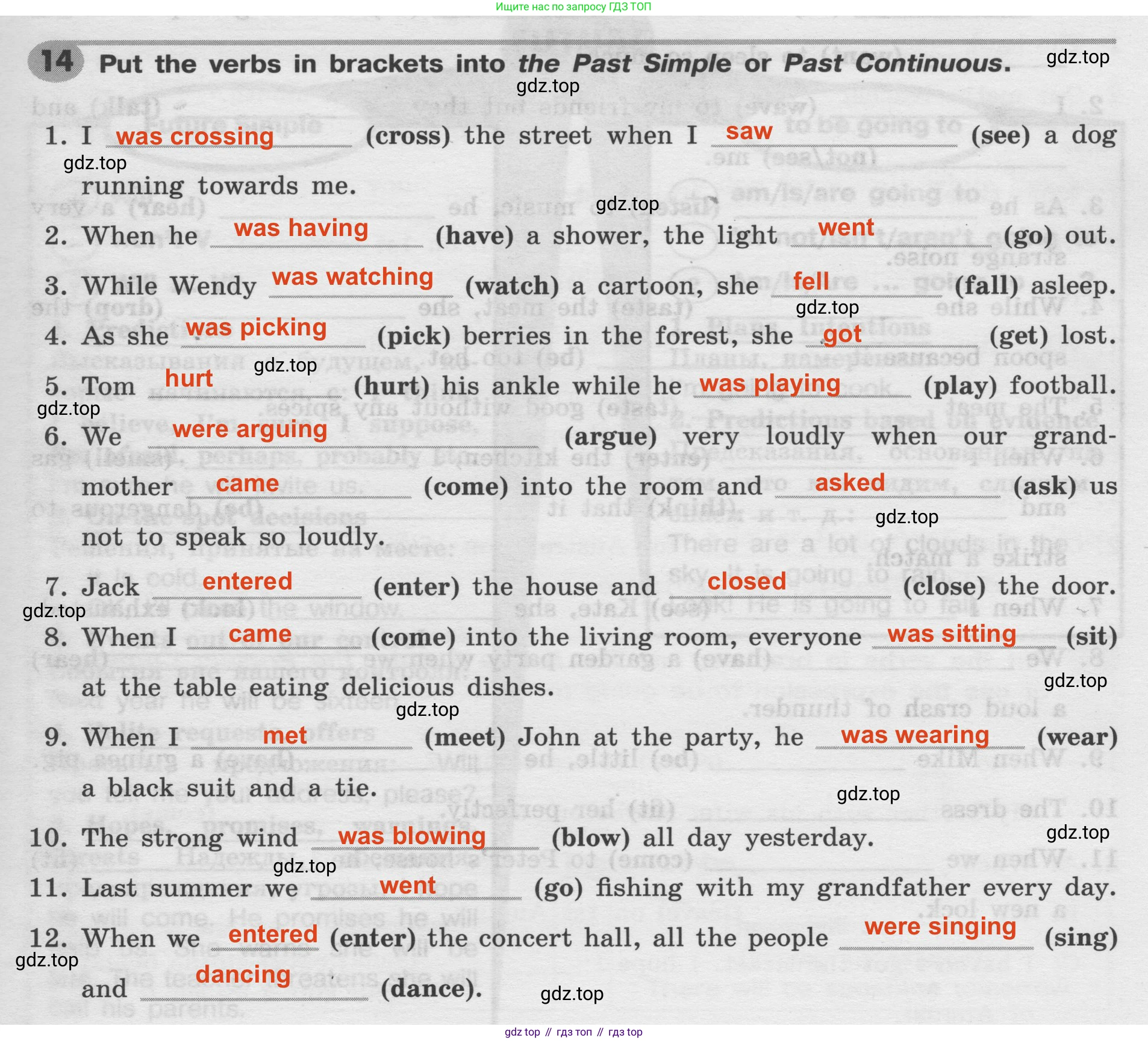 Английский язык (english), 8 класс Грамматический тренажёр, автор: Тимофеева Светлана Леонидовна, издательство Просвещение, Москва, 2024, бирюзового цвета, страница 31, номер 14, Решение 2 (2024-2027)