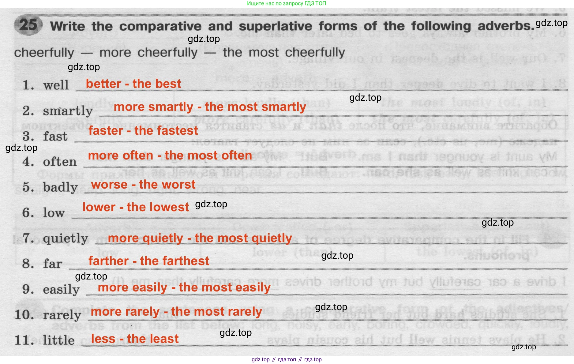 Английский язык (english), 8 класс Грамматический тренажёр, автор: Тимофеева Светлана Леонидовна, издательство Просвещение, Москва, 2024, бирюзового цвета, страница 40, номер 25, Решение 2 (2024-2027)