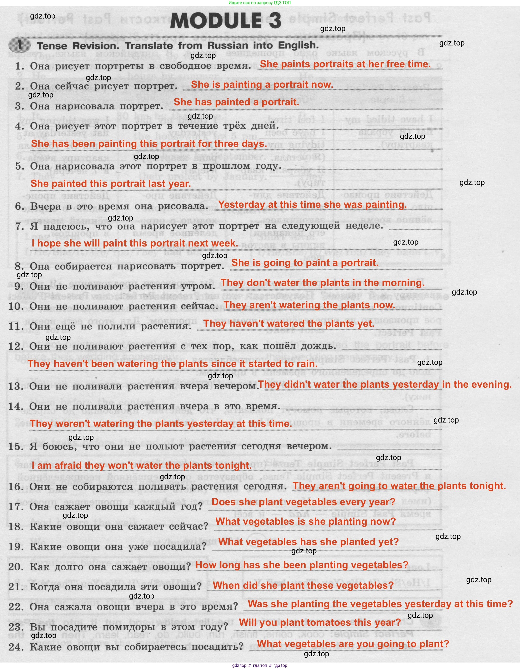 Английский язык (english), 8 класс Грамматический тренажёр, автор: Тимофеева Светлана Леонидовна, издательство Просвещение, Москва, 2024, бирюзового цвета, страница 71, номер 1, Решение 2 (2024-2027)