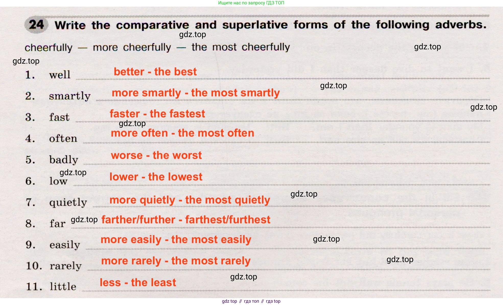 Английский язык (english), 8 класс Грамматический тренажёр, автор: Тимофеева Светлана Леонидовна, издательство Просвещение, Москва, 2024, бирюзового цвета, страница 39, номер 24, Решение 2 (2019-2023)