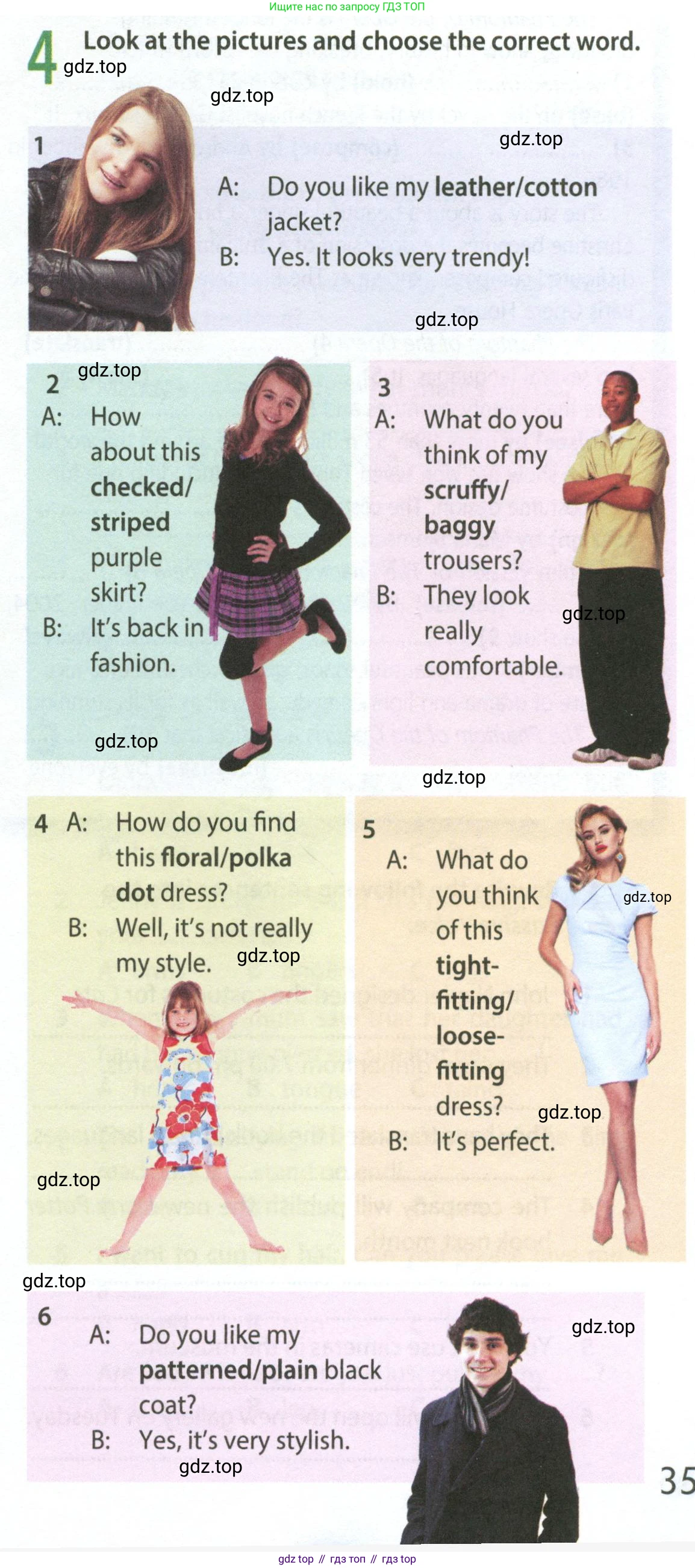 ГДЗ Английский язык (english), 8 класс Рабочая тетрадь (workbook), авторы: Ваулина Юлия Евгеньевна (Vaulina Julia), Дули Дженни (Dooley Jenny), Подоляко Ольга Евгеньевна (Podolyako Olga), Эванс Вирджиния (Evans Virginia), издательство Просвещение, Москва, 2023, бирюзового цвета, страница 35, номер 4, Условие 2024