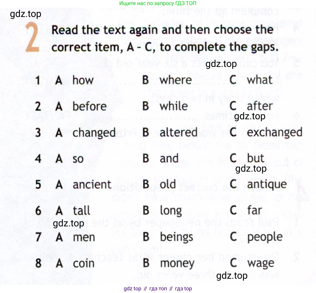 ГДЗ Английский язык (english), 8 класс Рабочая тетрадь (workbook), авторы: Ваулина Юлия Евгеньевна (Vaulina Julia), Дули Дженни (Dooley Jenny), Подоляко Ольга Евгеньевна (Podolyako Olga), Эванс Вирджиния (Evans Virginia), издательство Просвещение, Москва, 2023, бирюзового цвета, страница 30, номер 2, Условие 2019-2022