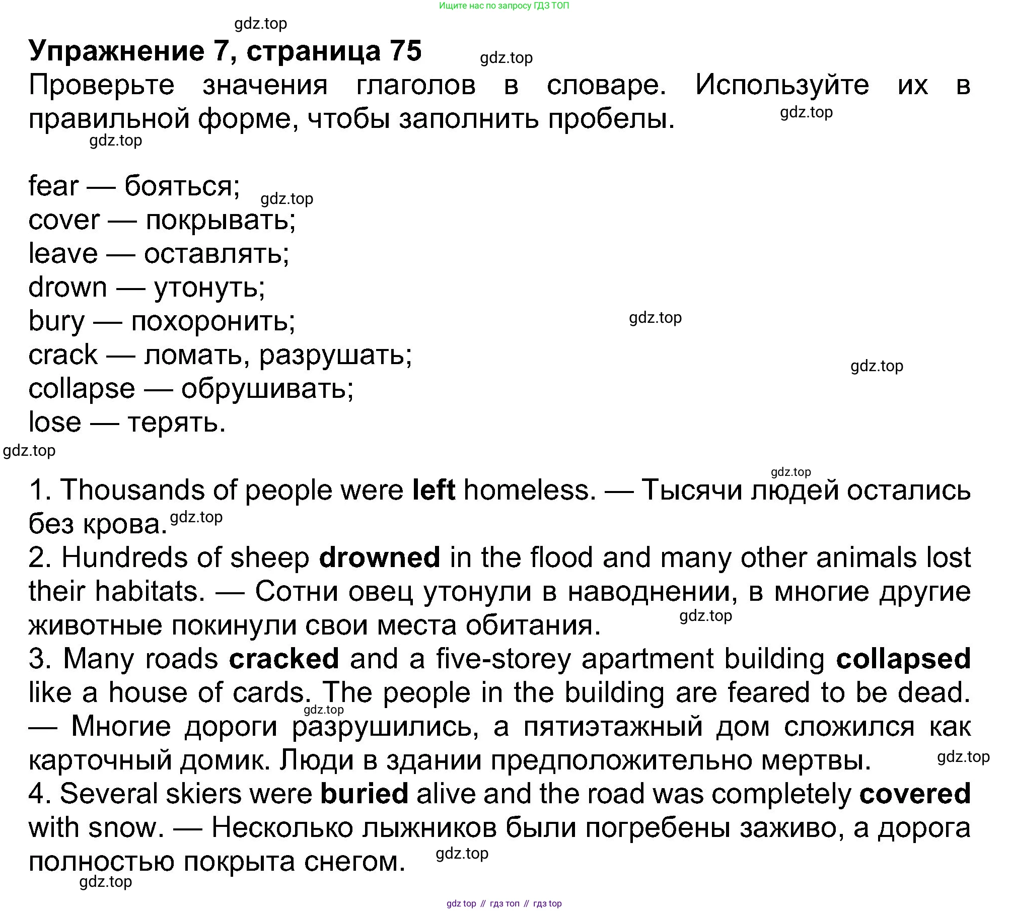 Английский язык (english), 8 класс Учебник (Student's book), авторы: Ваулина Юлия Евгеньевна (Vaulina Julia), Дули Дженни (Dooley Jenny), Подоляко Ольга Евгеньевна (Podolyako Olga), Эванс Вирджиния (Evans Virginia), издательство Просвещение, Москва, 2023, бирюзового цвета, страница 75, номер 7, Решение 2023-2027