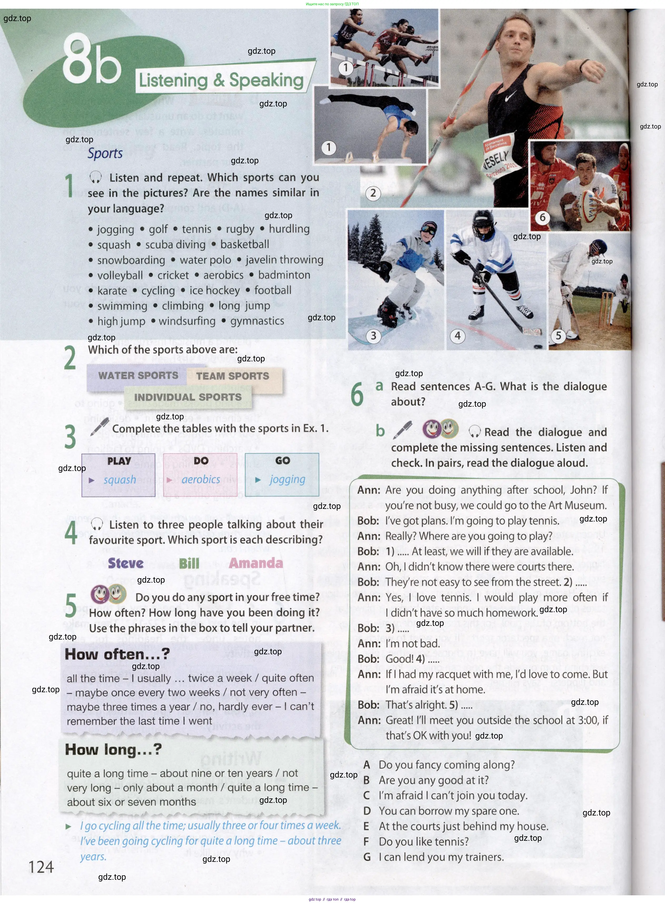 Английский язык (english), 8 класс Учебник (Student's book), авторы: Ваулина Юлия Евгеньевна (Vaulina Julia), Дули Дженни (Dooley Jenny), Подоляко Ольга Евгеньевна (Podolyako Olga), Эванс Вирджиния (Evans Virginia), издательство Просвещение, Москва, 2023, бирюзового цвета, страница 124
