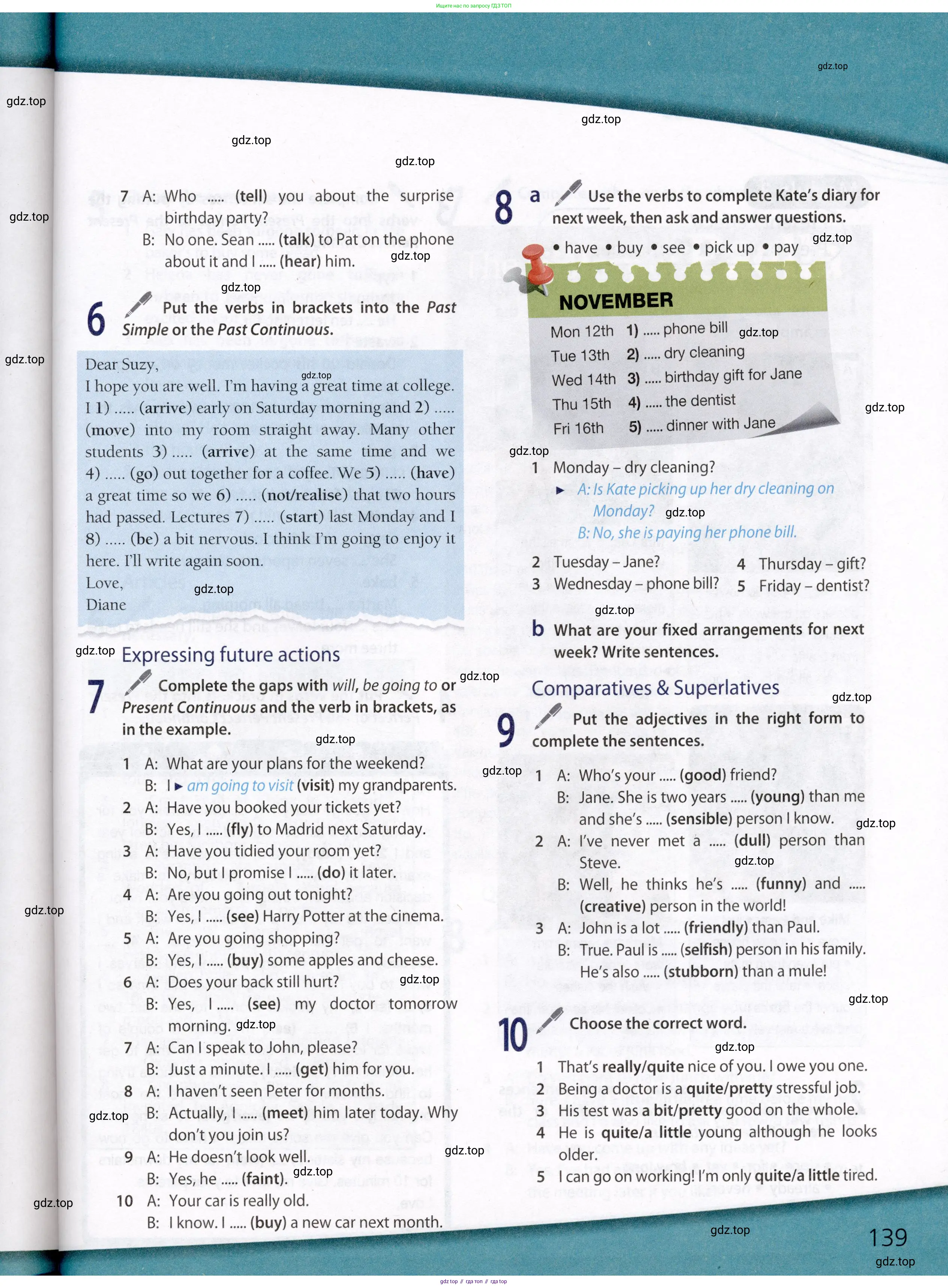 Английский язык (english), 8 класс Учебник (Student's book), авторы: Ваулина Юлия Евгеньевна (Vaulina Julia), Дули Дженни (Dooley Jenny), Подоляко Ольга Евгеньевна (Podolyako Olga), Эванс Вирджиния (Evans Virginia), издательство Просвещение, Москва, 2023, бирюзового цвета, страница 139
