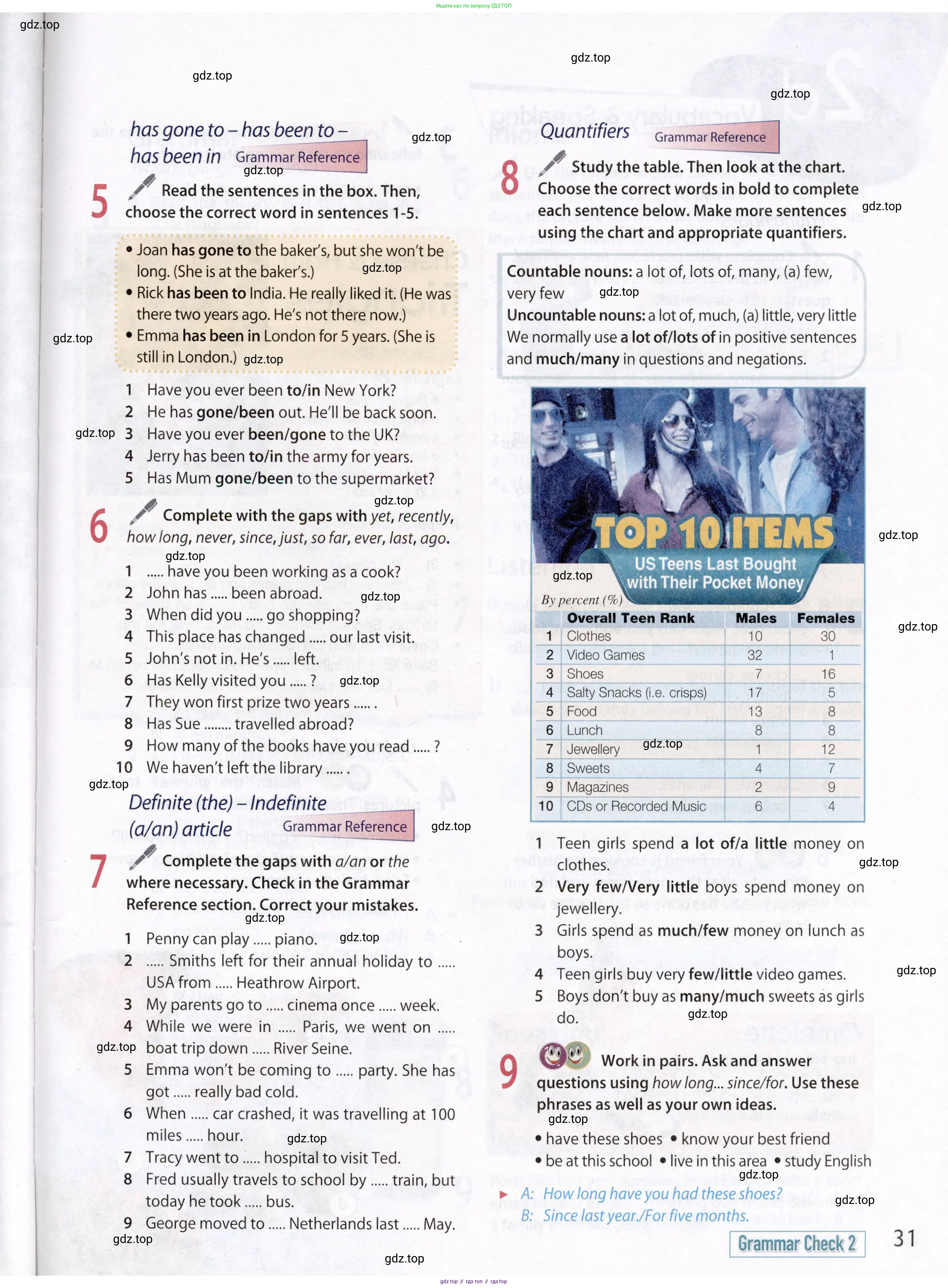 Английский язык (english), 8 класс Учебник (Student's book), авторы: Ваулина Юлия Евгеньевна (Vaulina Julia), Дули Дженни (Dooley Jenny), Подоляко Ольга Евгеньевна (Podolyako Olga), Эванс Вирджиния (Evans Virginia), издательство Просвещение, Москва, 2023, бирюзового цвета, страница 31