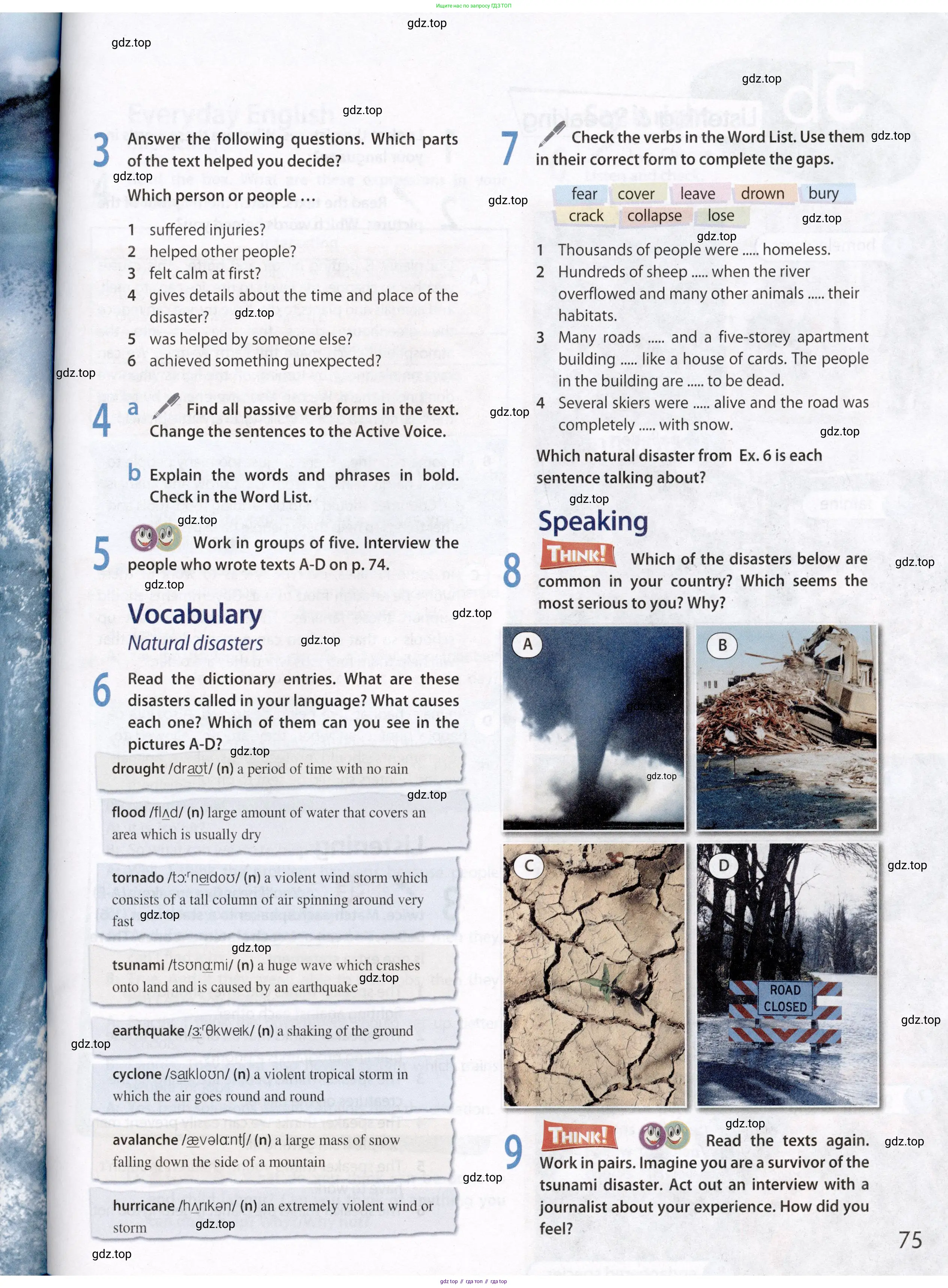 Английский язык (english), 8 класс Учебник (Student's book), авторы: Ваулина Юлия Евгеньевна (Vaulina Julia), Дули Дженни (Dooley Jenny), Подоляко Ольга Евгеньевна (Podolyako Olga), Эванс Вирджиния (Evans Virginia), издательство Просвещение, Москва, 2023, бирюзового цвета, страница 75