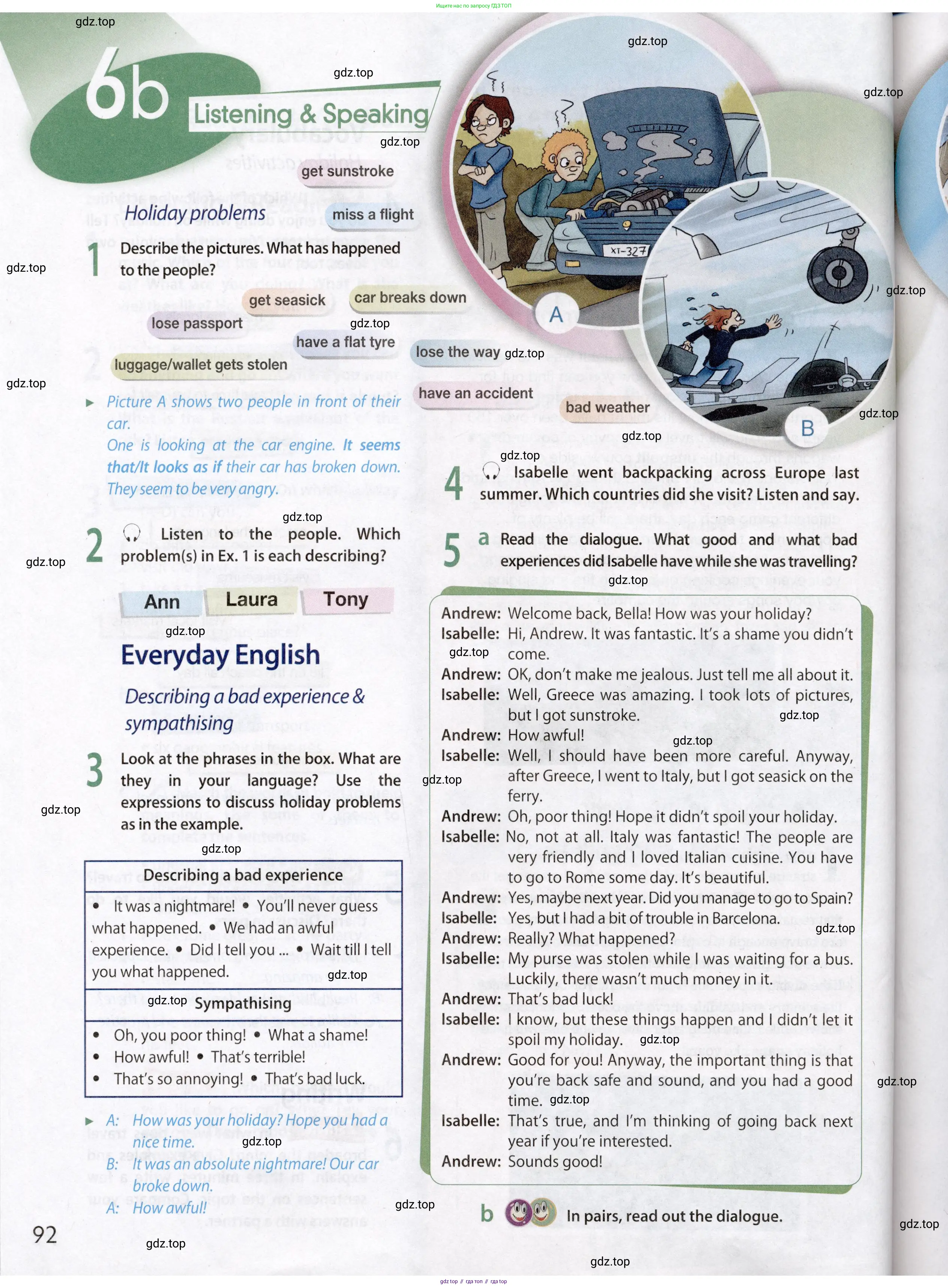 Английский язык (english), 8 класс Учебник (Student's book), авторы: Ваулина Юлия Евгеньевна (Vaulina Julia), Дули Дженни (Dooley Jenny), Подоляко Ольга Евгеньевна (Podolyako Olga), Эванс Вирджиния (Evans Virginia), издательство Просвещение, Москва, 2023, бирюзового цвета, страница 92