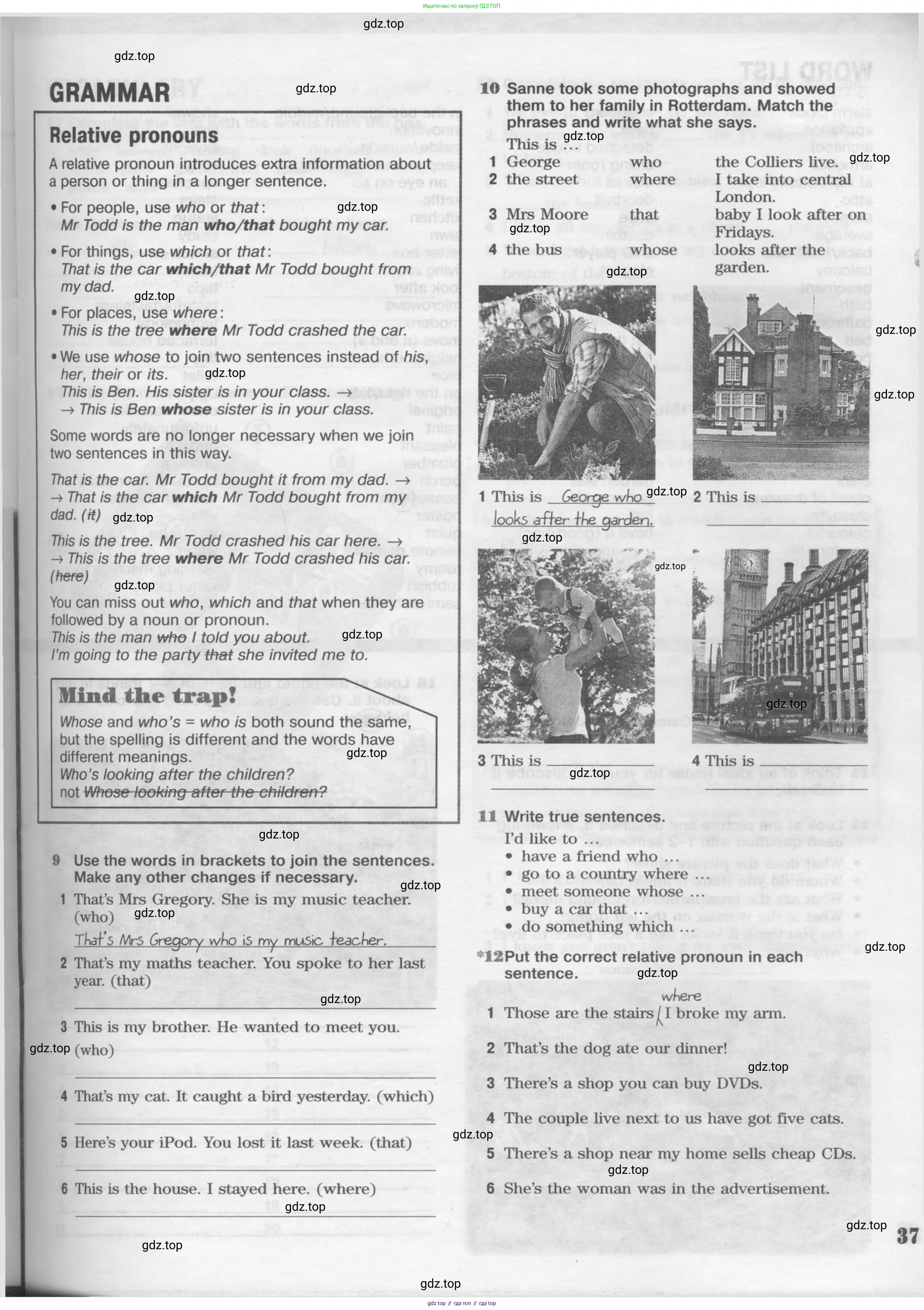 Английский язык (english), 8 класс Рабочая тетрадь (workbook), авторы: Вербицкая Мария Валерьевна (Verbitskaya Maria), Уайт Линдсей (Lindsay White), Фрикер Род (Fricker Rod), Миндрул Ольга Сергеевна (Mindrul Olga), Нечаева Екатерина Николаевна (Nechaeva Ekaterina), издательство Просвещение, Москва, 2017, белого цвета, страница 37