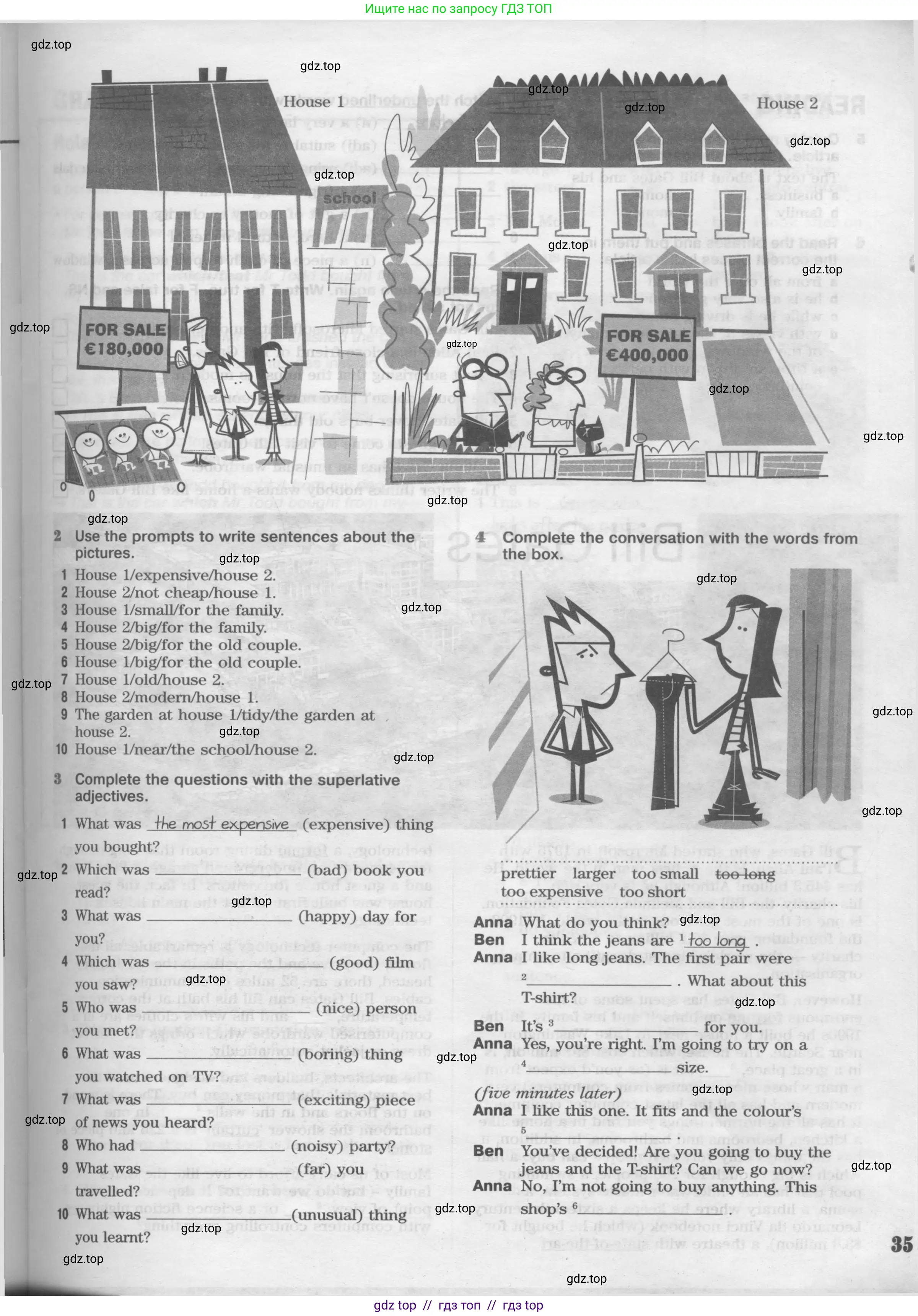Английский язык (english), 8 класс Рабочая тетрадь (workbook), авторы: Вербицкая Мария Валерьевна (Verbitskaya Maria), Уайт Линдсей (Lindsay White), Фрикер Род (Fricker Rod), Миндрул Ольга Сергеевна (Mindrul Olga), Нечаева Екатерина Николаевна (Nechaeva Ekaterina), издательство Просвещение, Москва, 2017, белого цвета, страница 35