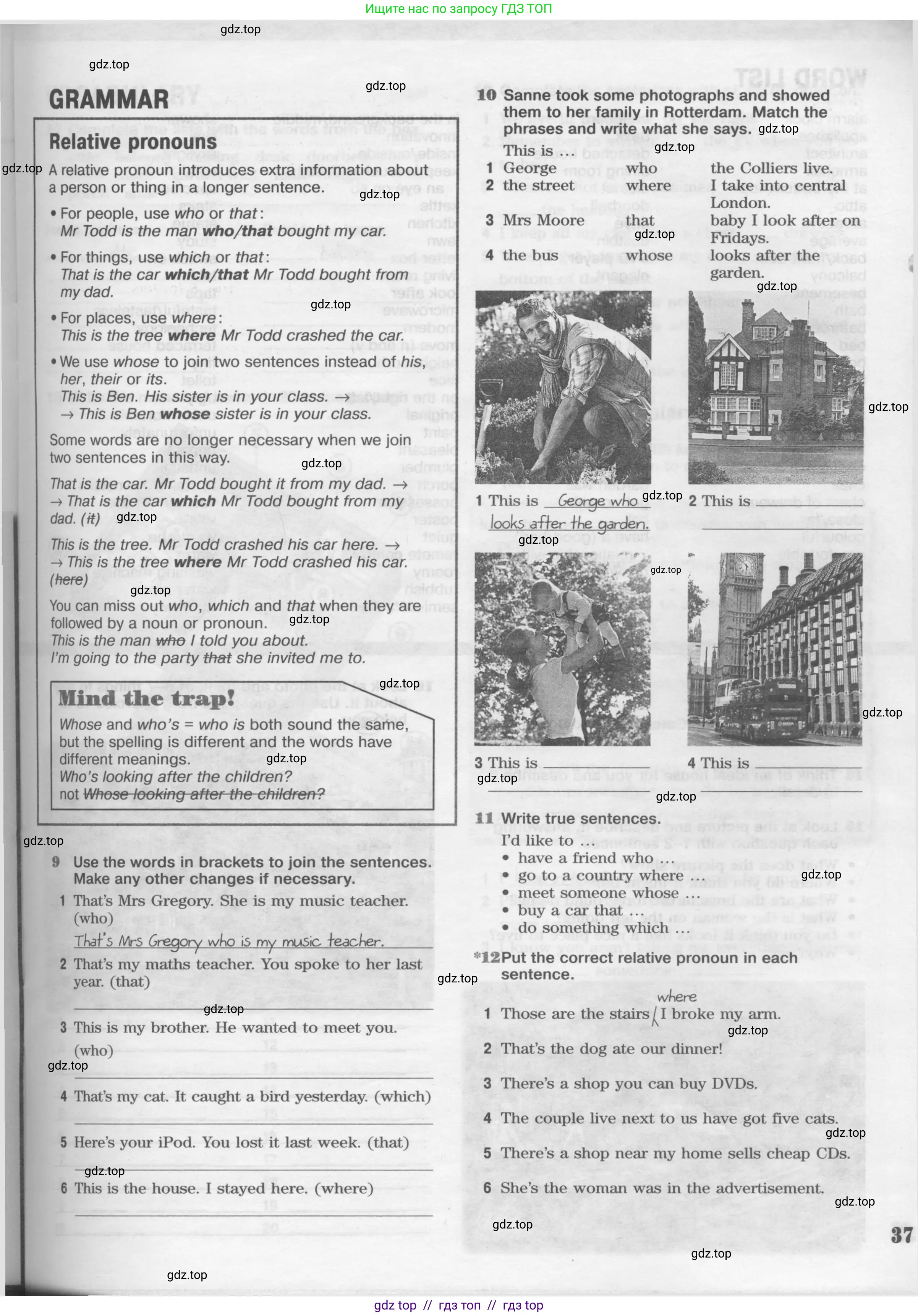 Английский язык (english), 8 класс Рабочая тетрадь (workbook), авторы: Вербицкая Мария Валерьевна (Verbitskaya Maria), Уайт Линдсей (Lindsay White), Фрикер Род (Fricker Rod), Миндрул Ольга Сергеевна (Mindrul Olga), Нечаева Екатерина Николаевна (Nechaeva Ekaterina), издательство Просвещение, Москва, 2017, белого цвета, страница 37