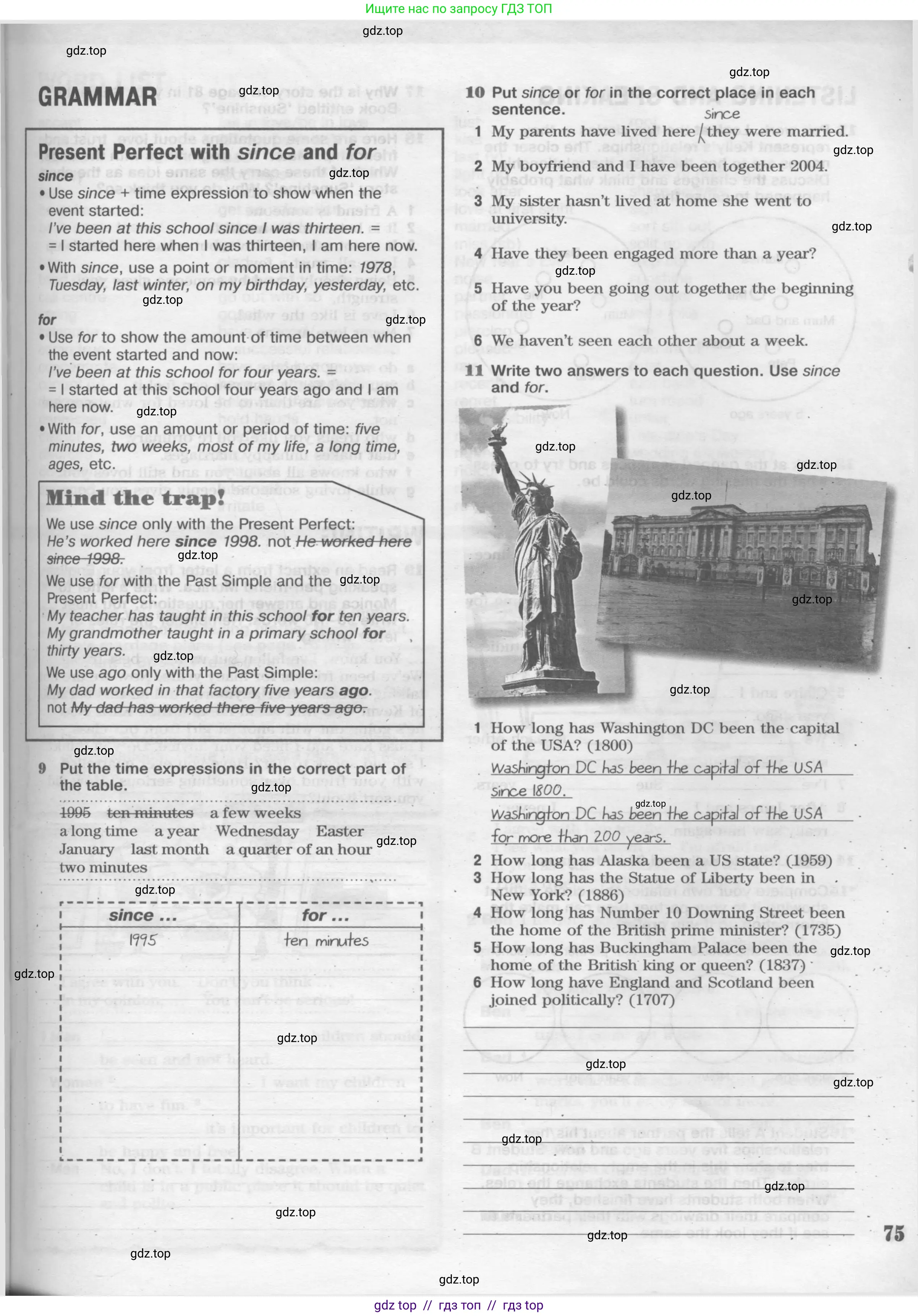 Английский язык (english), 8 класс Рабочая тетрадь (workbook), авторы: Вербицкая Мария Валерьевна (Verbitskaya Maria), Уайт Линдсей (Lindsay White), Фрикер Род (Fricker Rod), Миндрул Ольга Сергеевна (Mindrul Olga), Нечаева Екатерина Николаевна (Nechaeva Ekaterina), издательство Просвещение, Москва, 2017, белого цвета, страница 75