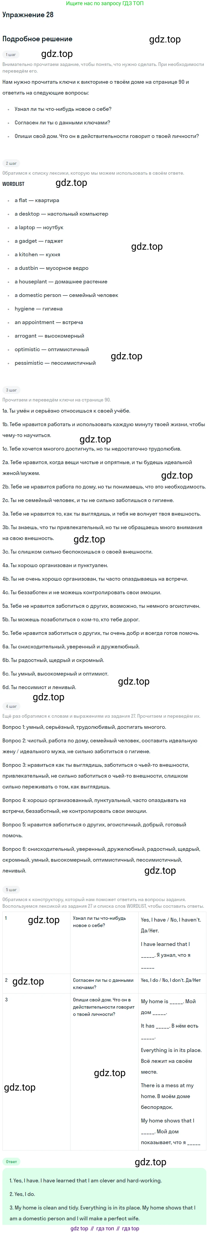 Английский язык (english), 8 класс Рабочая тетрадь (workbook), авторы: Вербицкая Мария Валерьевна (Verbitskaya Maria), Уайт Линдсей (Lindsay White), Фрикер Род (Fricker Rod), Миндрул Ольга Сергеевна (Mindrul Olga), Нечаева Екатерина Николаевна (Nechaeva Ekaterina), издательство Просвещение, Москва, 2017, белого цвета, страница 41, номер 28, Решение