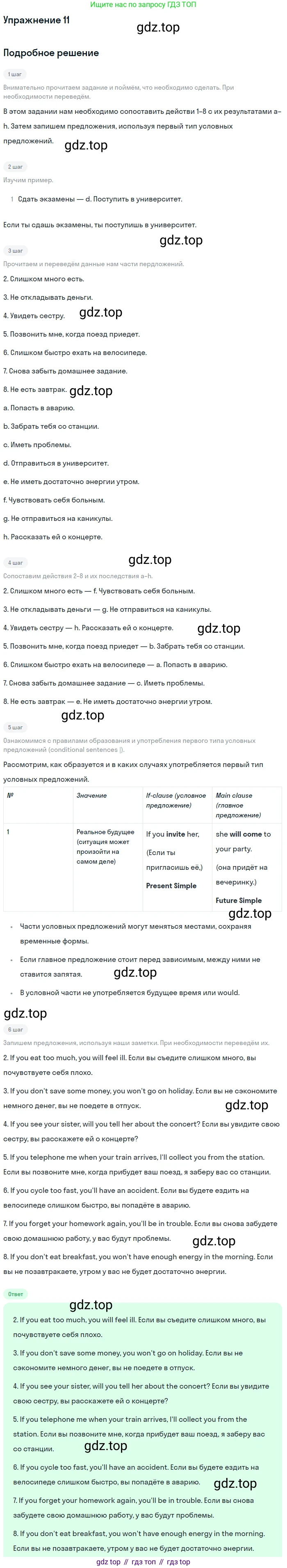 Английский язык (english), 8 класс Рабочая тетрадь (workbook), авторы: Вербицкая Мария Валерьевна (Verbitskaya Maria), Уайт Линдсей (Lindsay White), Фрикер Род (Fricker Rod), Миндрул Ольга Сергеевна (Mindrul Olga), Нечаева Екатерина Николаевна (Nechaeva Ekaterina), издательство Просвещение, Москва, 2017, белого цвета, страница 57, номер 11, Решение