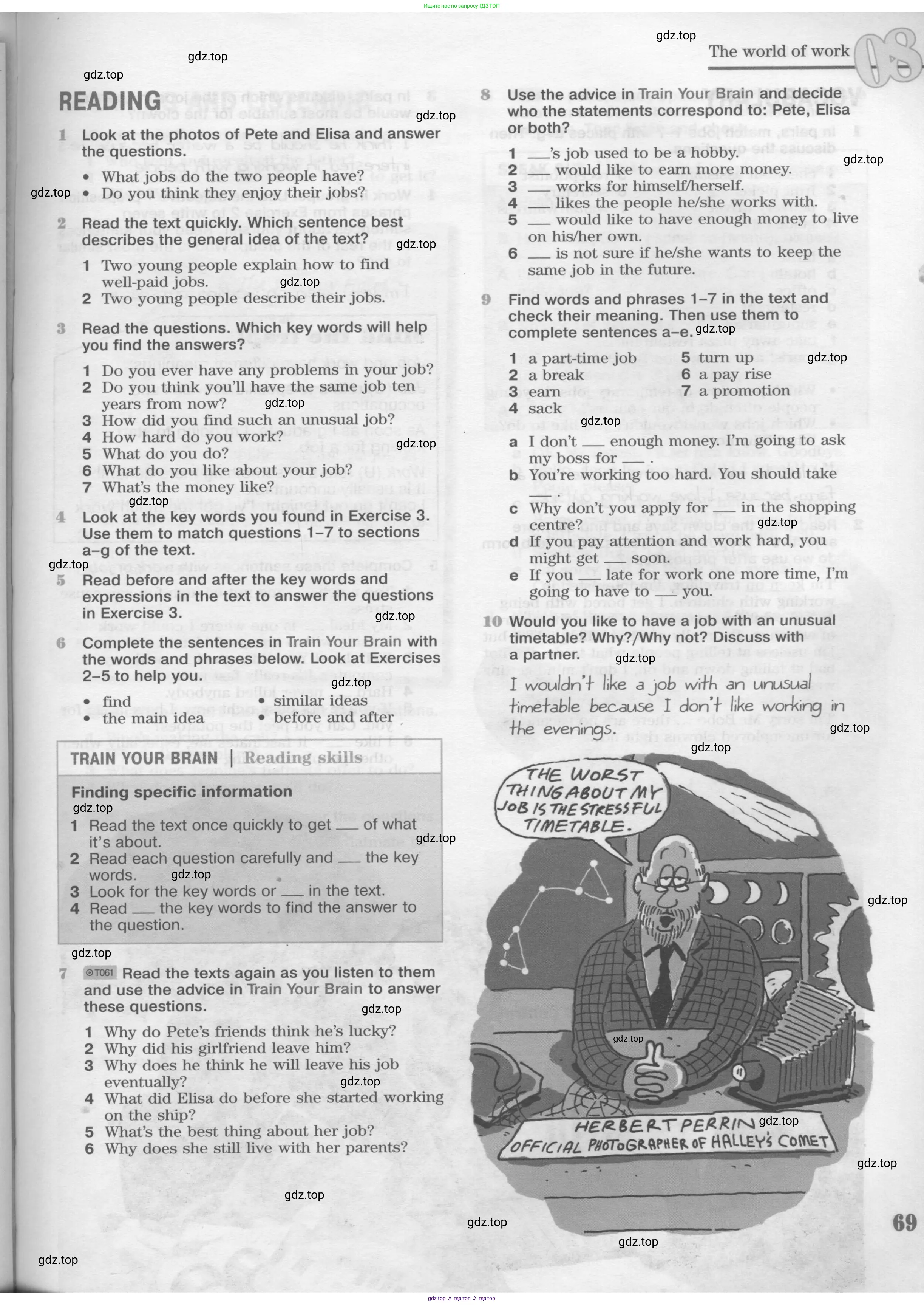 Английский язык (english), 8 класс Учебник (Student's book), авторы: Вербицкая Мария Валерьевна (Verbitskaya Maria), Маккинли Стюарт (McKinlay Stuart), Хастингс Боб (Hastings Bob), Миндрул Ольга Сергеевна (Mindrul Olga), издательство Просвещение, Москва, 2016, белого цвета, страница 69