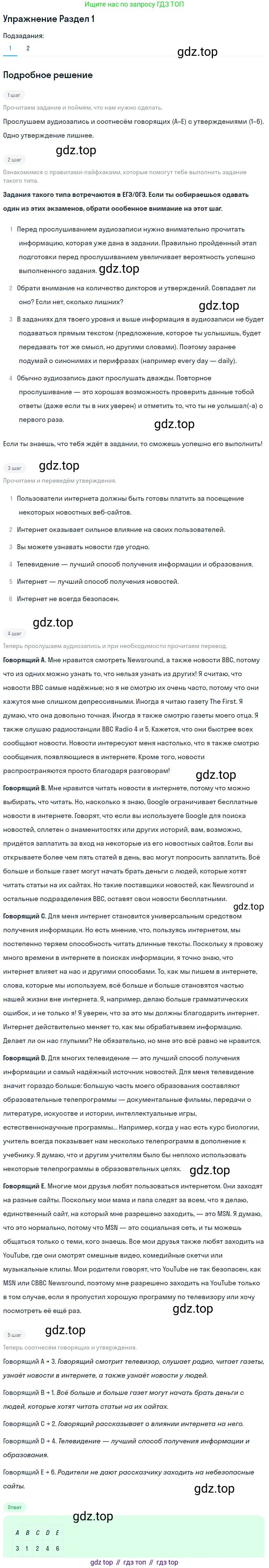 ГДЗ Английский язык (english), 9 класс контрольные задания (assessment tasks), авторы: Кузовлев Владимир Петрович (Kuzovlev Vladimir), Симкин Виктор Николаевич, Лапа Наталья Михайловна, Перегудова Эльвира Шакировна, Дуванова Ольга Викторовна, Костина Ирина Павловна, Кобец Юлия Николаевна, издательство Просвещение, Москва, 2019, салатового цвета, страница 22, Решение
