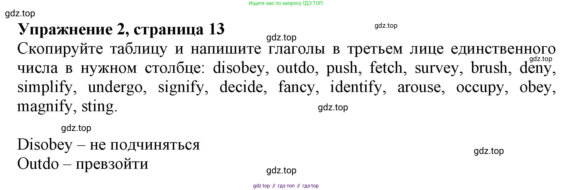 ГДЗ Английский язык (english), 9 класс Грамматический тренажёр, автор: Тимофеева Светлана Леонидовна, издательство Просвещение, Москва, 2024, страница 13, номер 2, Решение 1 (2024-2027)