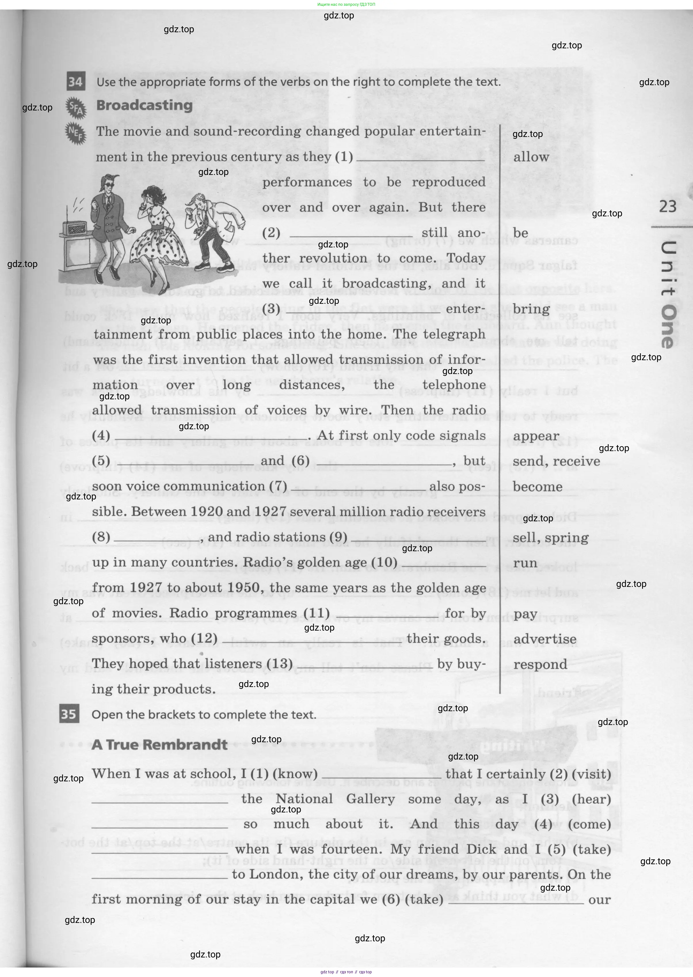 Английский язык (english), 9 класс рабочая тетрадь, авторы: Афанасьева Ольга Васильевна (Afanasyeva Olga), Михеева Ирина Владимировна (Mikheeva Irina), Баранова Ксения Михайловна (Baranova Ksenia), издательство Просвещение, Москва, 2016, белого цвета, страница 23