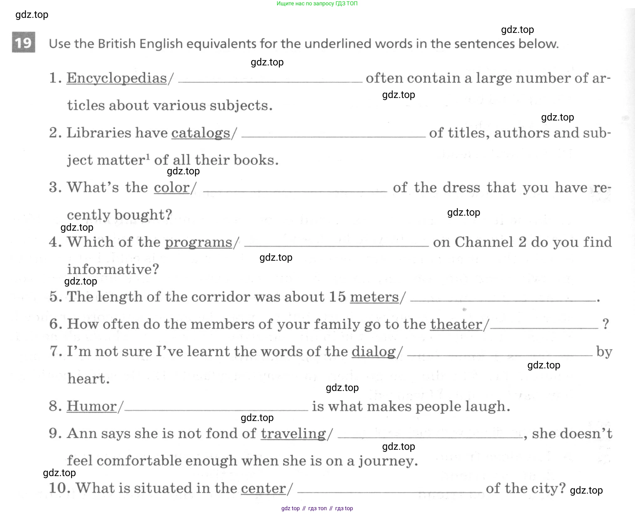 ГДЗ Английский язык (english), 9 класс рабочая тетрадь, авторы: Афанасьева Ольга Васильевна (Afanasyeva Olga), Михеева Ирина Владимировна (Mikheeva Irina), Баранова Ксения Михайловна (Baranova Ksenia), издательство Просвещение, Москва, 2016, белого цвета, страница 94, номер 19, Условие