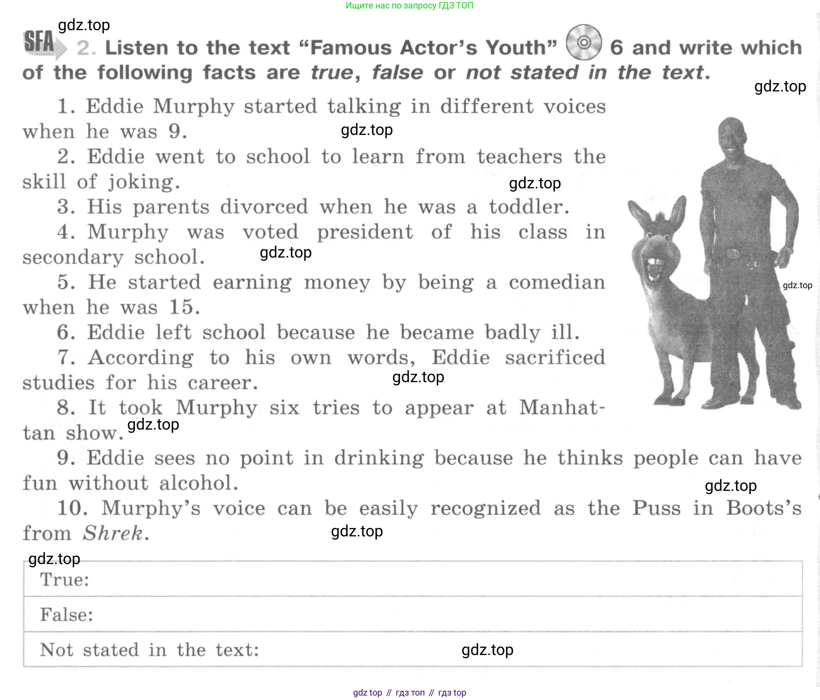 ГДЗ Английский язык (english), 9 класс рабочая тетрадь (activity book), авторы: Афанасьева Ольга Васильевна (Afanasyeva Olga), Михеева Ирина Владимировна (Mikheeva Irina), Баранова Ксения Михайловна (Baranova Ksenia), Петрова Наталья Юрьевна, издательство Просвещение, Москва, 2016, голубого цвета, страница 44, номер 2, Условие