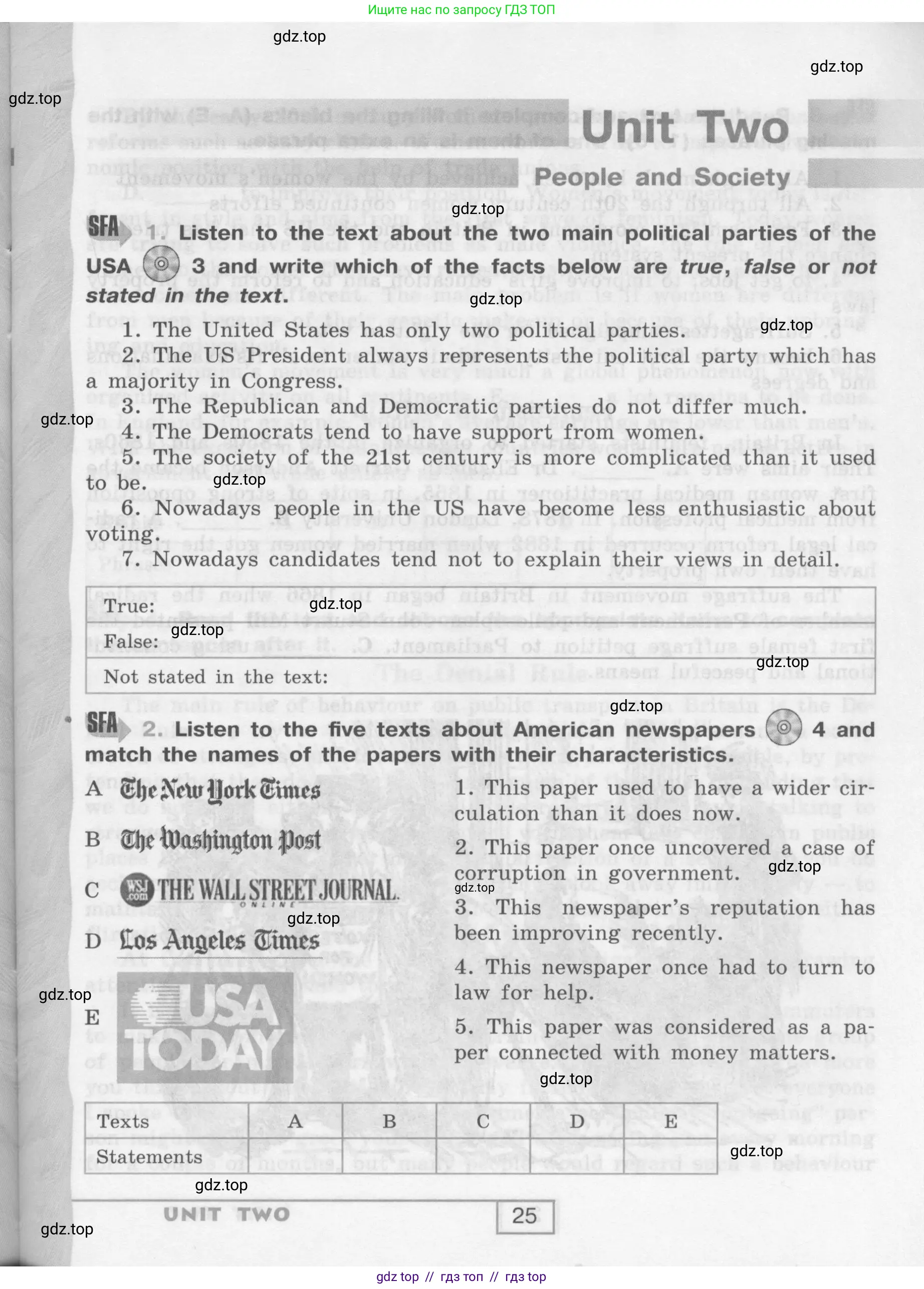 Английский язык (english), 9 класс рабочая тетрадь (activity book), авторы: Афанасьева Ольга Васильевна (Afanasyeva Olga), Михеева Ирина Владимировна (Mikheeva Irina), Баранова Ксения Михайловна (Baranova Ksenia), Петрова Наталья Юрьевна, издательство Просвещение, Москва, 2016, голубого цвета, страница 25