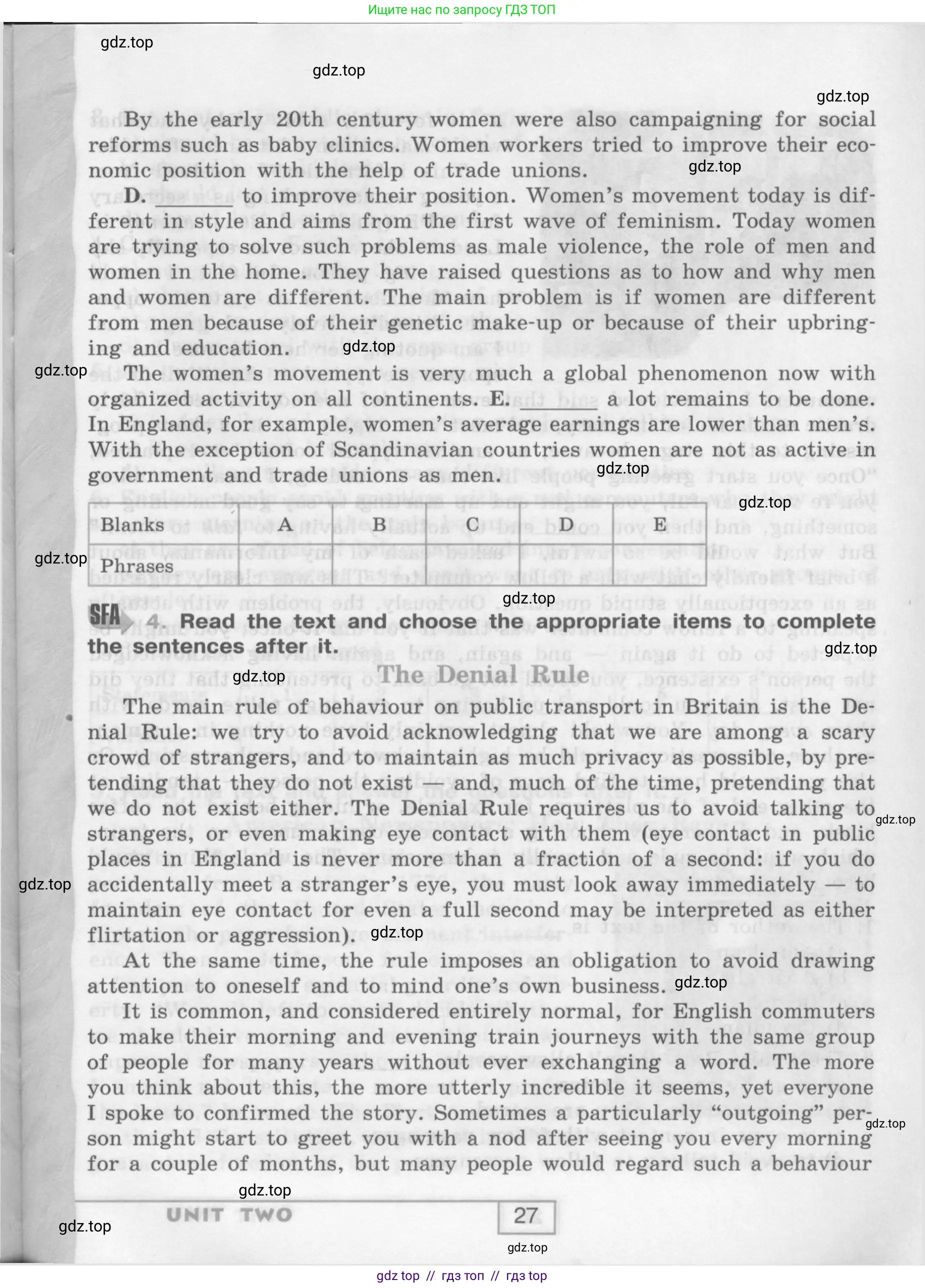 Английский язык (english), 9 класс рабочая тетрадь (activity book), авторы: Афанасьева Ольга Васильевна (Afanasyeva Olga), Михеева Ирина Владимировна (Mikheeva Irina), Баранова Ксения Михайловна (Baranova Ksenia), Петрова Наталья Юрьевна, издательство Просвещение, Москва, 2016, голубого цвета, страница 27