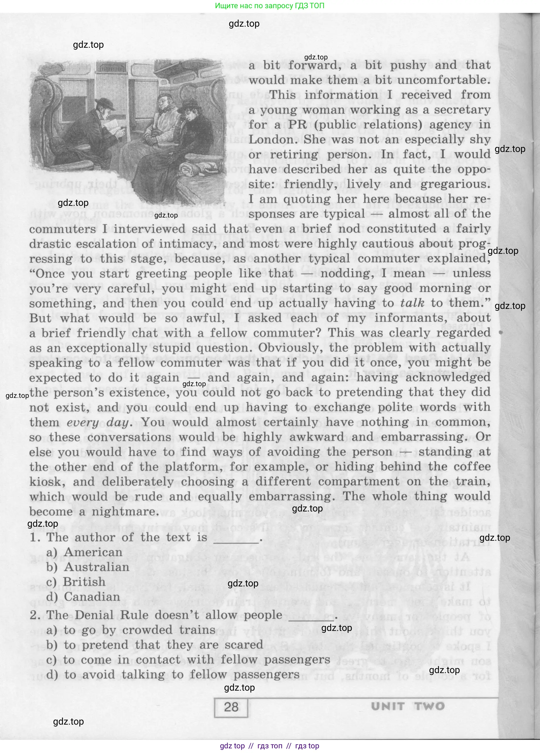 Английский язык (english), 9 класс рабочая тетрадь (activity book), авторы: Афанасьева Ольга Васильевна (Afanasyeva Olga), Михеева Ирина Владимировна (Mikheeva Irina), Баранова Ксения Михайловна (Baranova Ksenia), Петрова Наталья Юрьевна, издательство Просвещение, Москва, 2016, голубого цвета, страница 28