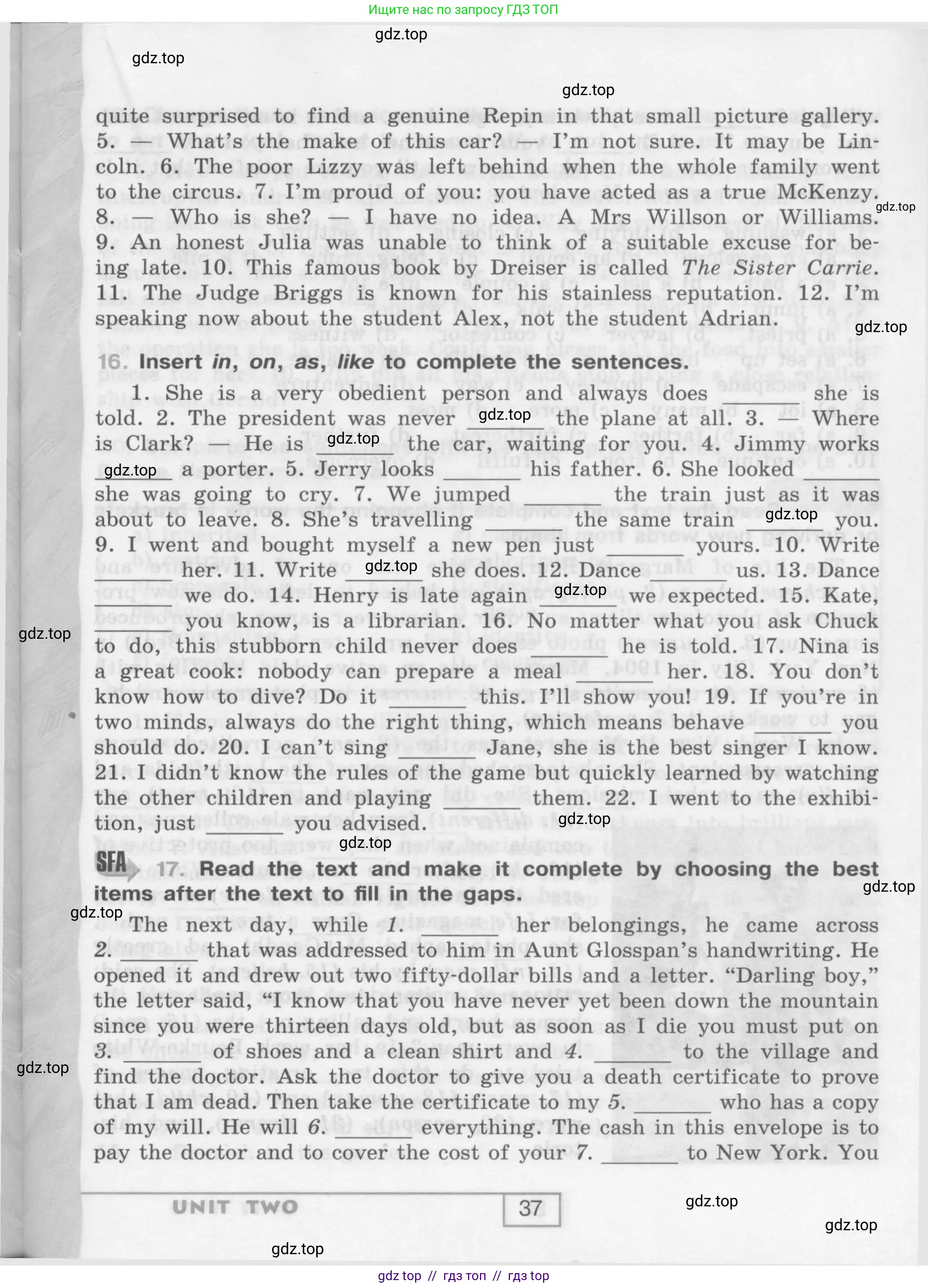 Английский язык (english), 9 класс рабочая тетрадь (activity book), авторы: Афанасьева Ольга Васильевна (Afanasyeva Olga), Михеева Ирина Владимировна (Mikheeva Irina), Баранова Ксения Михайловна (Baranova Ksenia), Петрова Наталья Юрьевна, издательство Просвещение, Москва, 2016, голубого цвета, страница 37