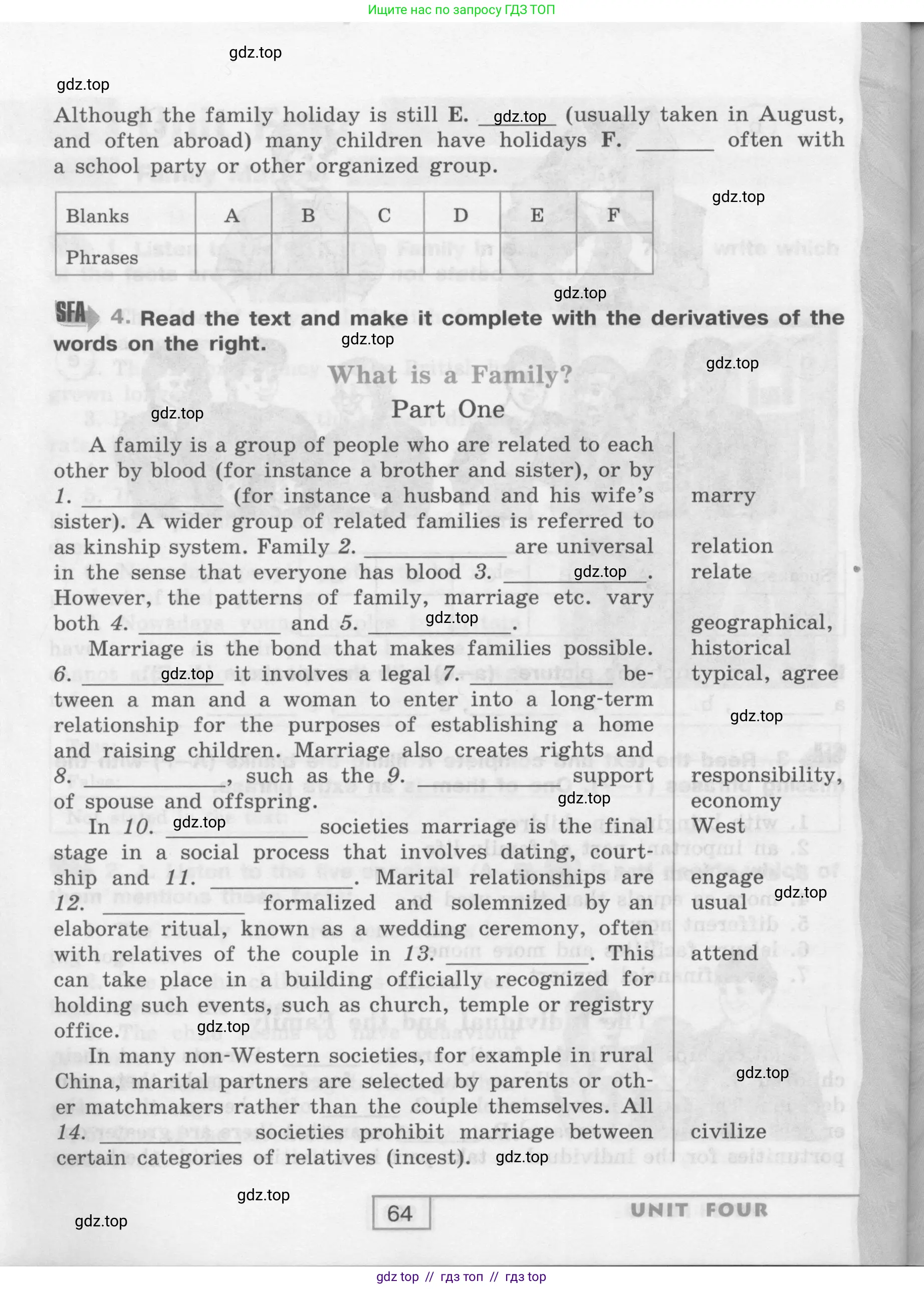 Английский язык (english), 9 класс рабочая тетрадь (activity book), авторы: Афанасьева Ольга Васильевна (Afanasyeva Olga), Михеева Ирина Владимировна (Mikheeva Irina), Баранова Ксения Михайловна (Baranova Ksenia), Петрова Наталья Юрьевна, издательство Просвещение, Москва, 2016, голубого цвета, страница 64