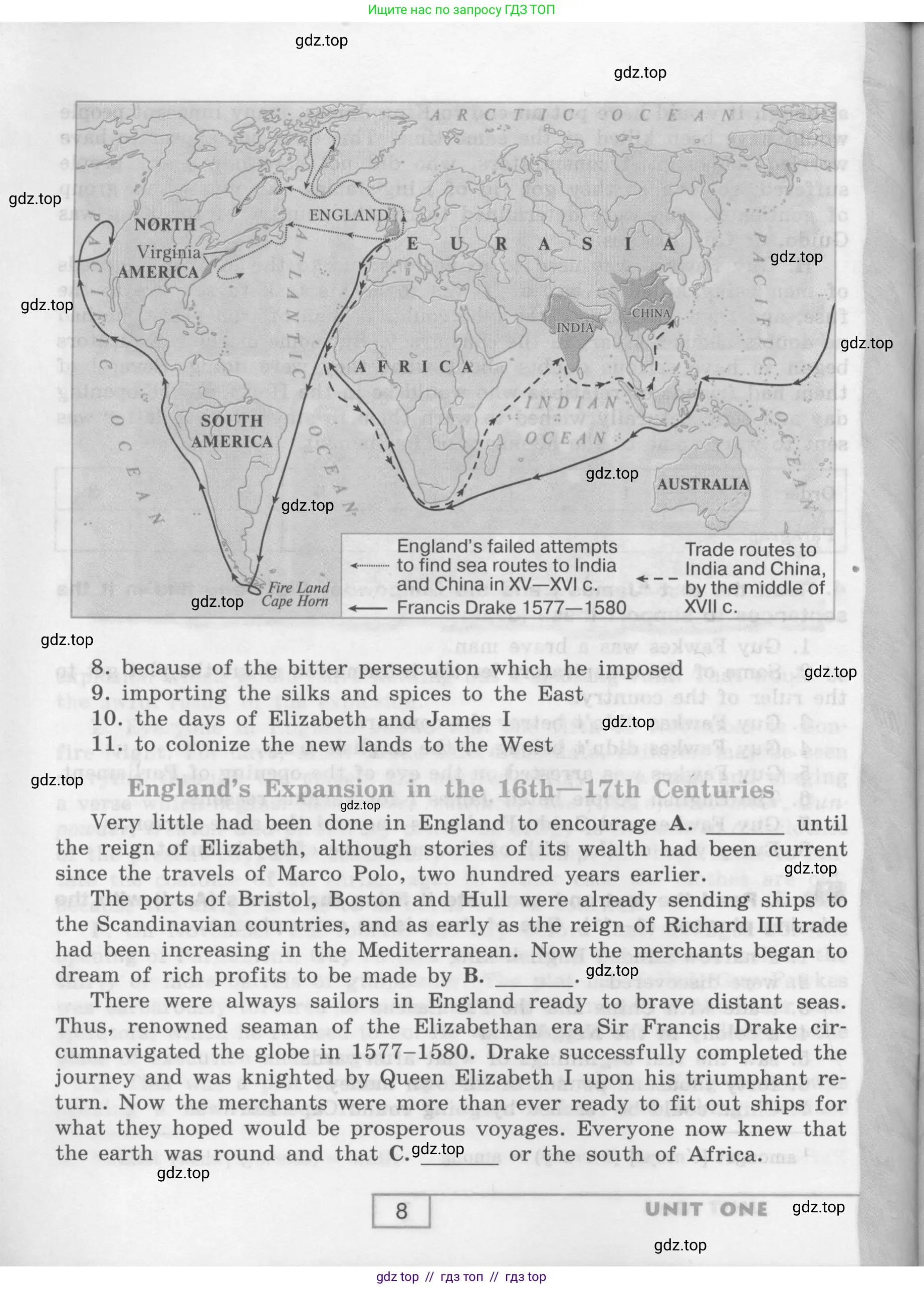 Английский язык (english), 9 класс рабочая тетрадь (activity book), авторы: Афанасьева Ольга Васильевна (Afanasyeva Olga), Михеева Ирина Владимировна (Mikheeva Irina), Баранова Ксения Михайловна (Baranova Ksenia), Петрова Наталья Юрьевна, издательство Просвещение, Москва, 2016, голубого цвета, страница 8