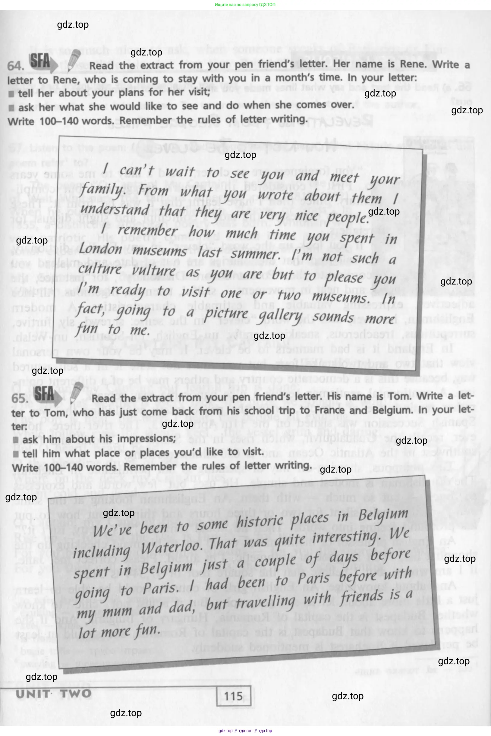 Английский язык (english), 9 класс Учебник (Student's book), авторы: Афанасьева Ольга Васильевна (Afanasyeva Olga), Михеева Ирина Владимировна (Mikheeva Irina), издательство Просвещение, Москва, 2014, голубого цвета, страница 115