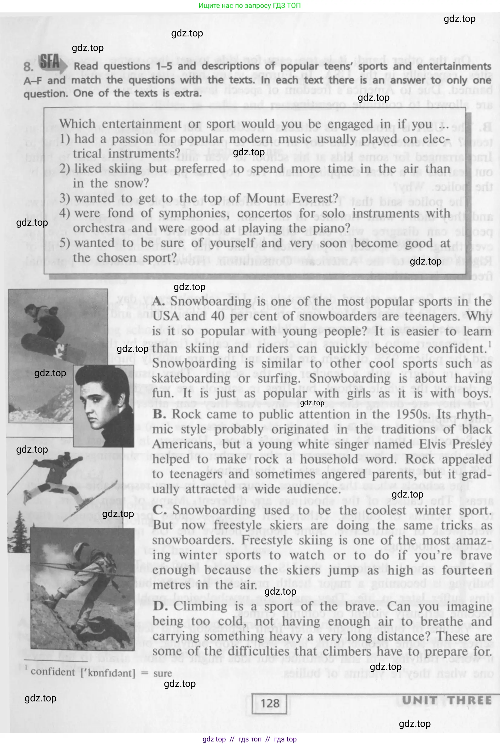 Английский язык (english), 9 класс Учебник (Student's book), авторы: Афанасьева Ольга Васильевна (Afanasyeva Olga), Михеева Ирина Владимировна (Mikheeva Irina), издательство Просвещение, Москва, 2014, голубого цвета, страница 128